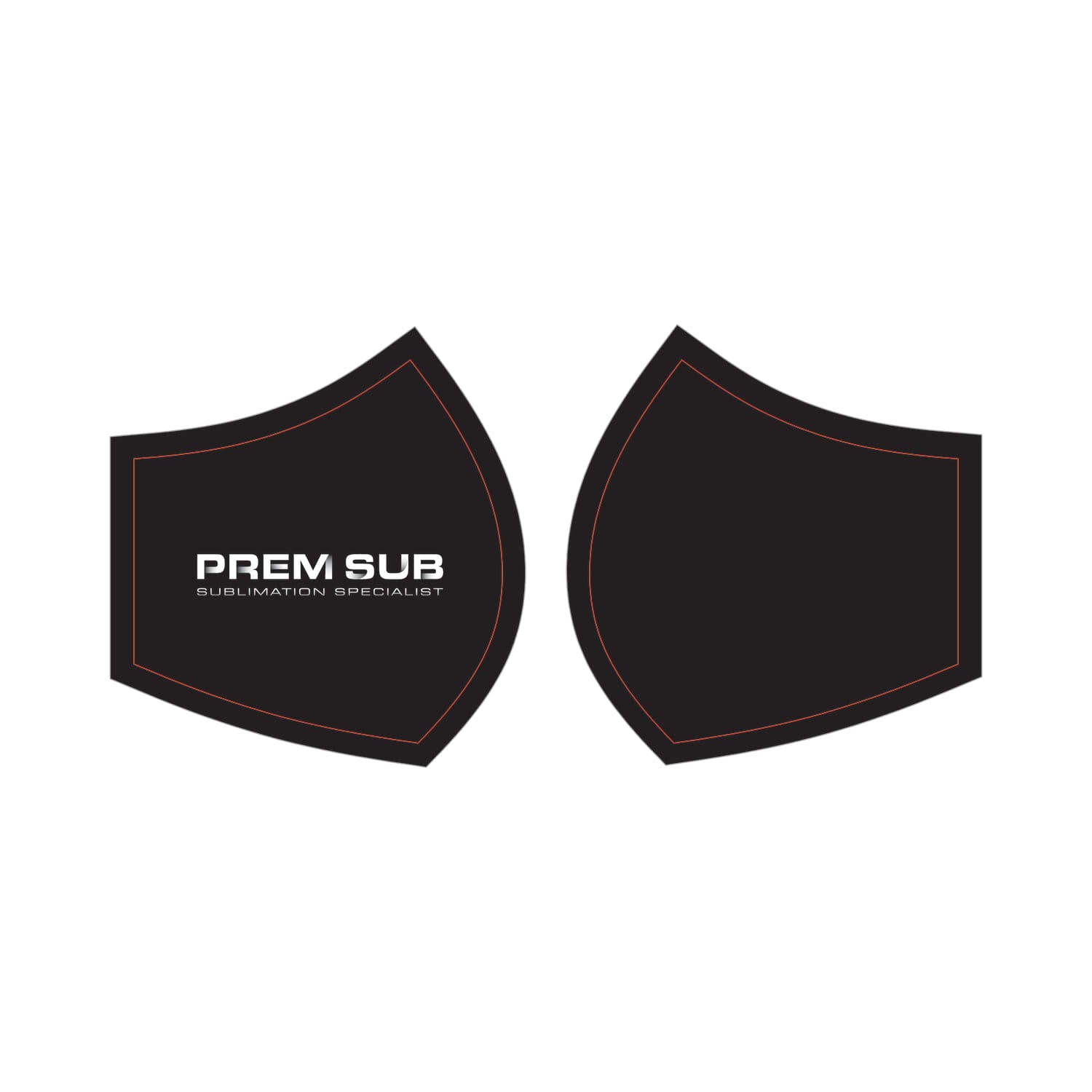 Accessories Sublimated 2 Panel Face Mask