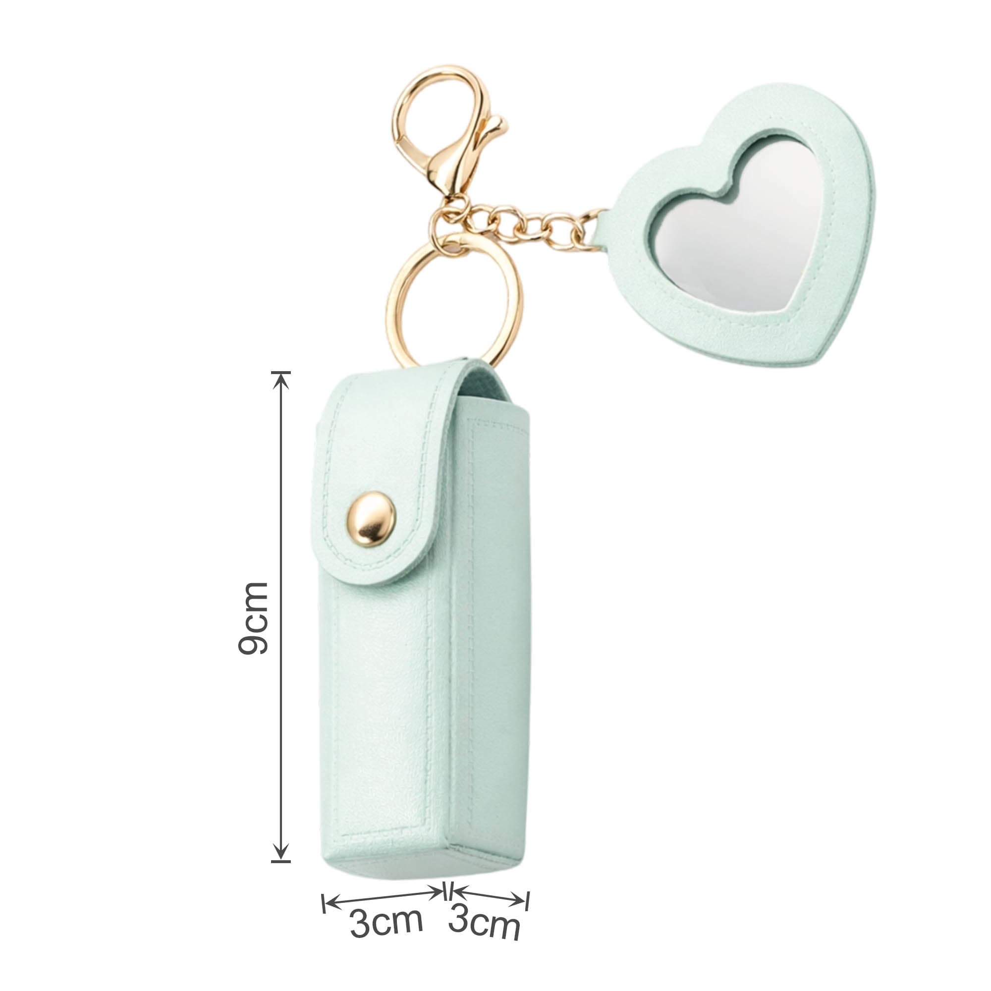 Custom Lipstick Pouch Keychain with Mirror