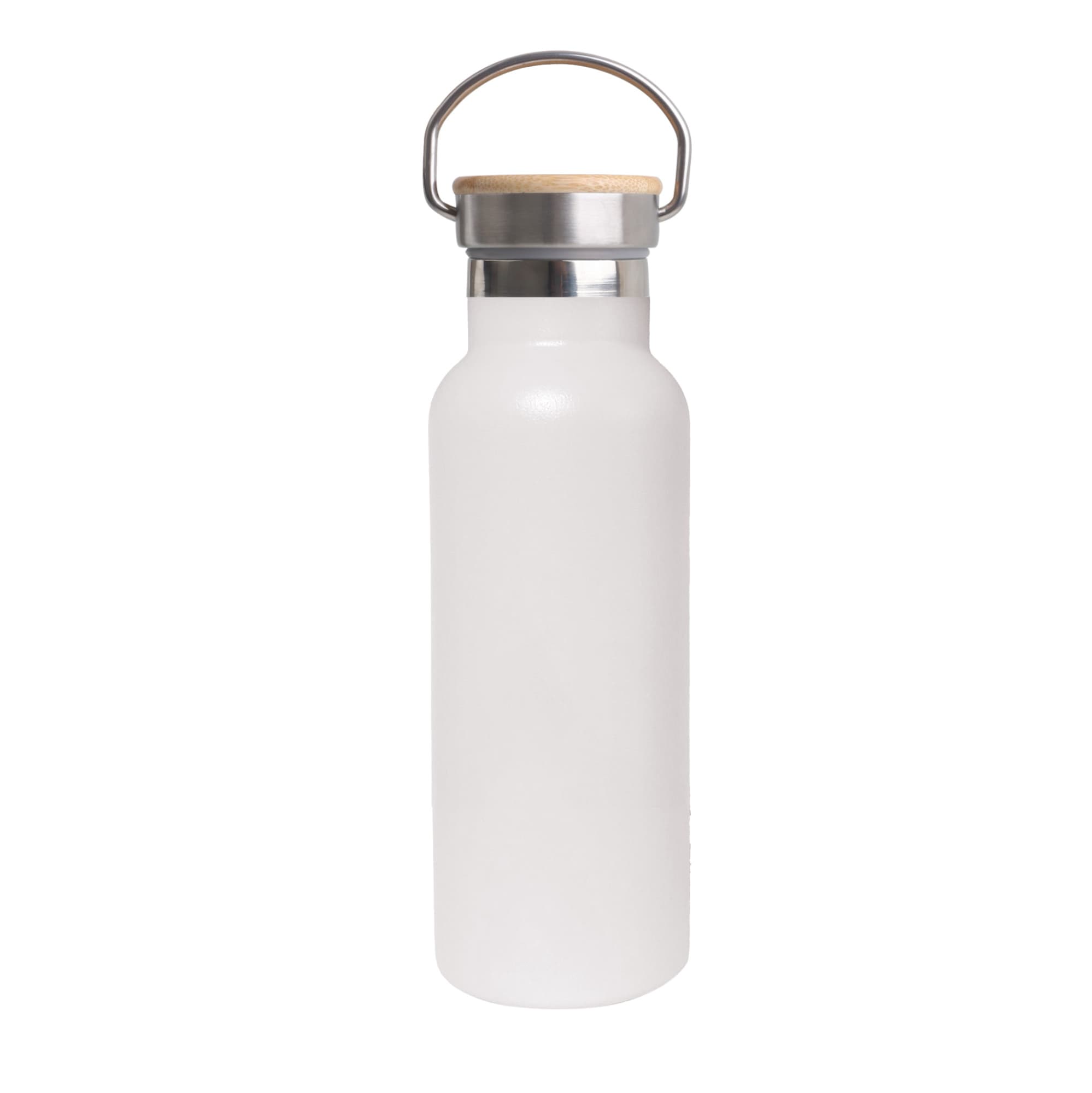 500ml Double Wall Vacuum Bottle with Bamboo Lid