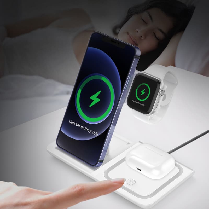 Camden 15W 3n1 Fast Wireless Charger (with adapter)