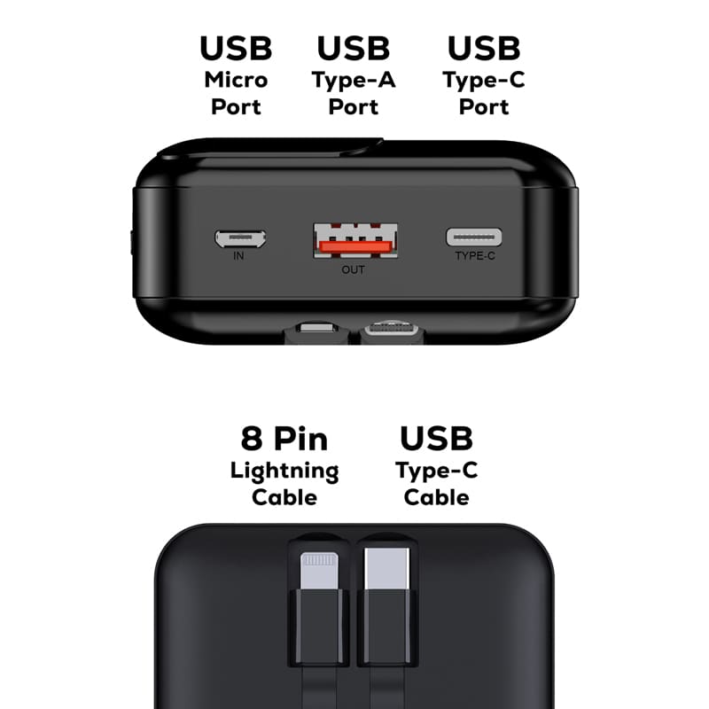 Collins Eco 22.5W Quick Charge Power Bank - 20,000 mAh (Stock)