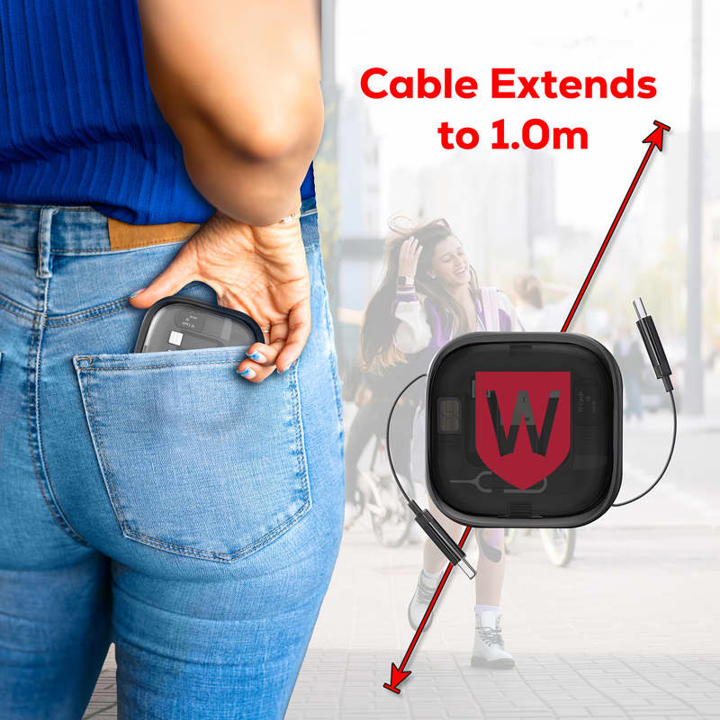 Catania Retractable 60W Fast Charging and Data Cable Set