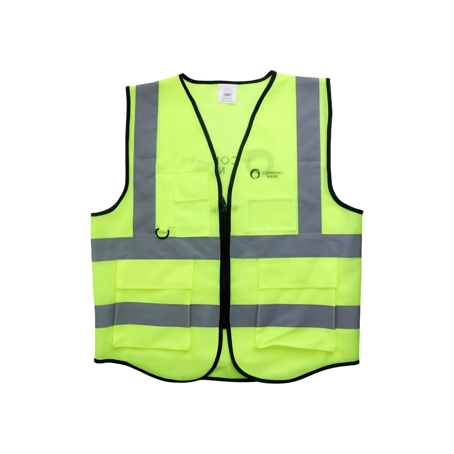 Unisex Adults Hi-Vis Vest With Reflective Tapes and Functional Pockets