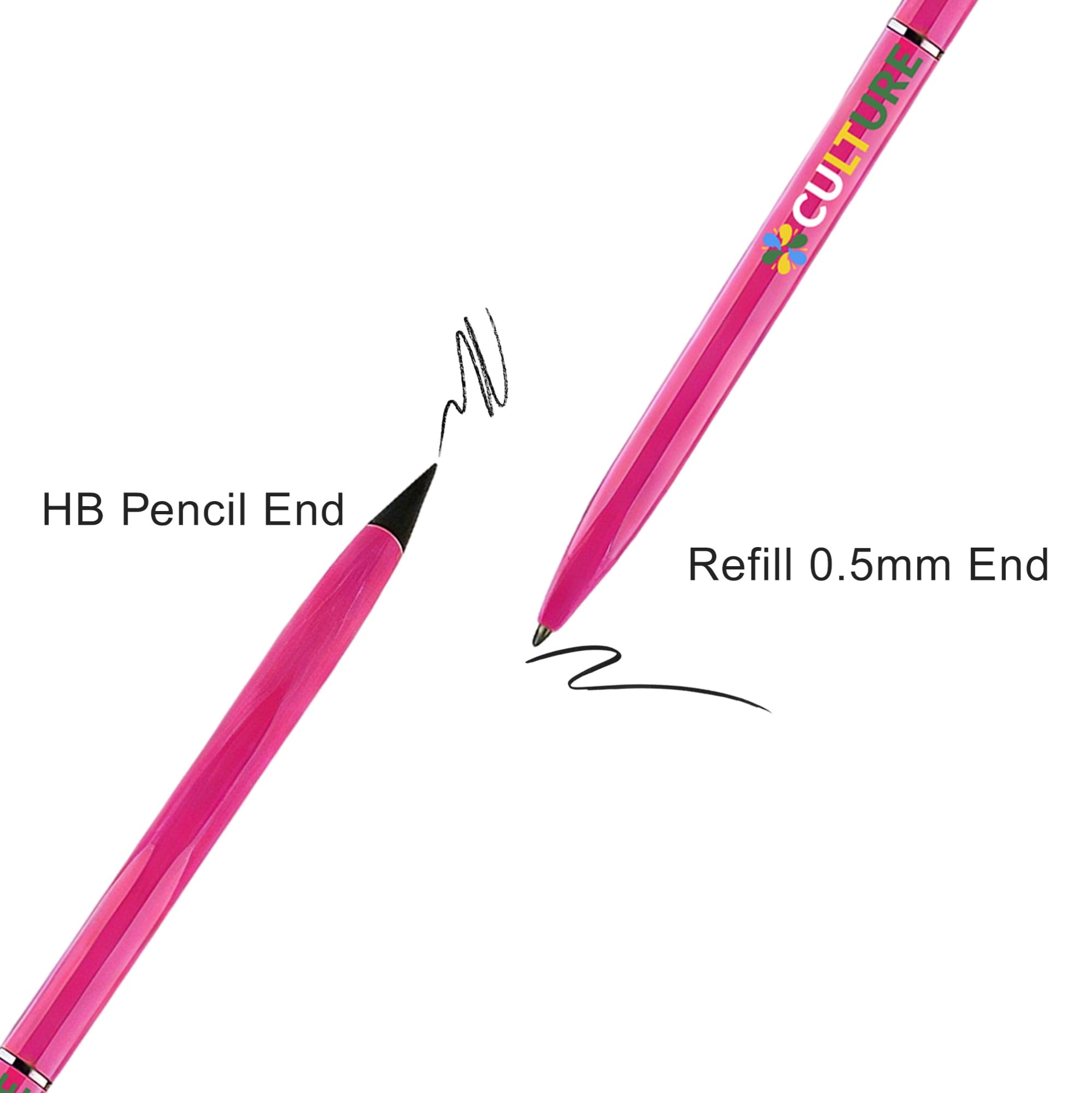 Double-ended Eternal Pencil and Ballpoint Pen