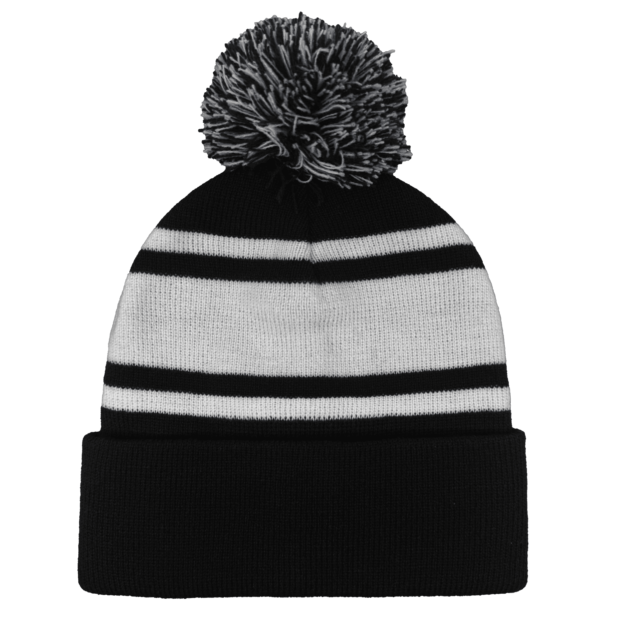 Headwear24 Cuffed Knitted Pom Pom Beanie