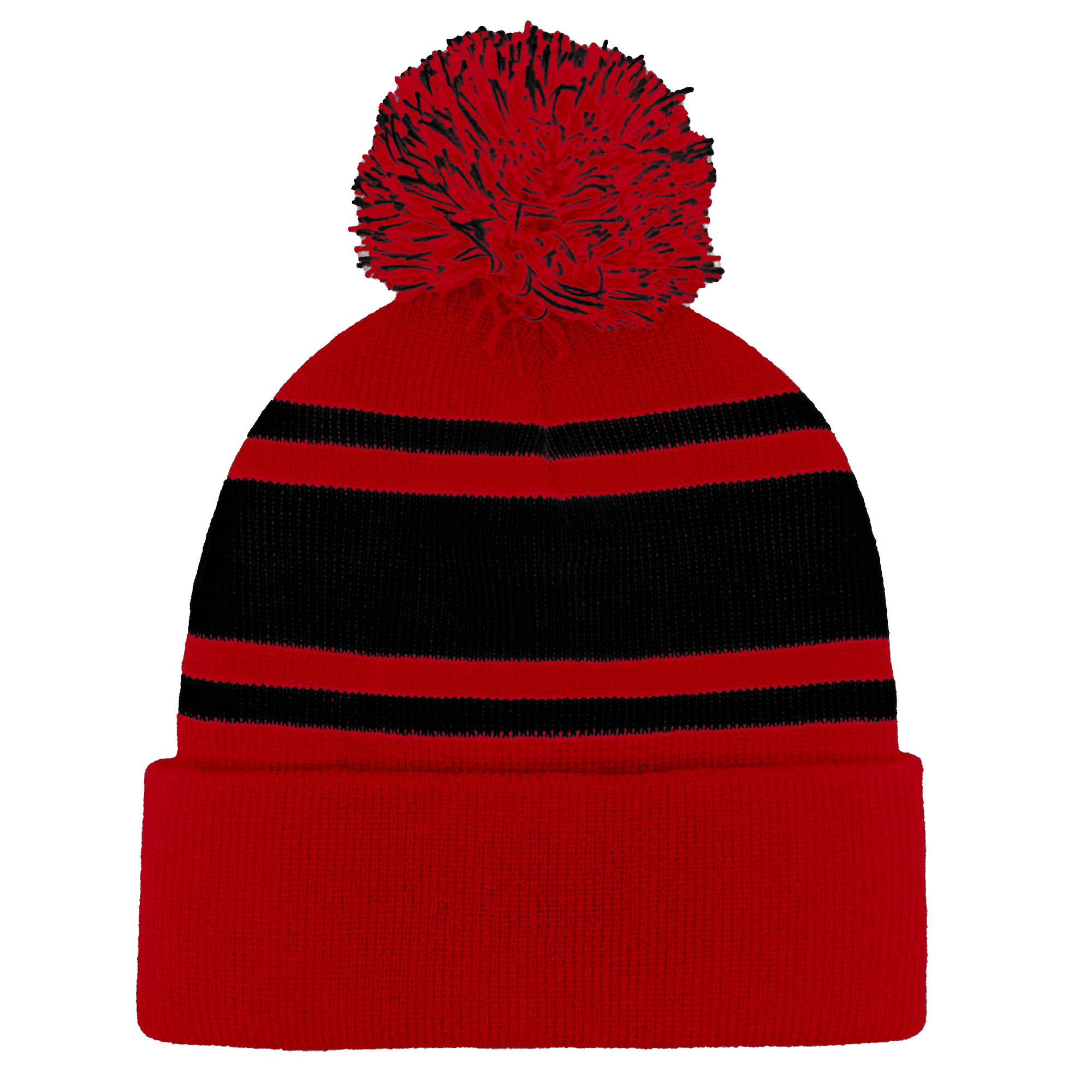 Headwear24 Cuffed Knitted Pom Pom Beanie