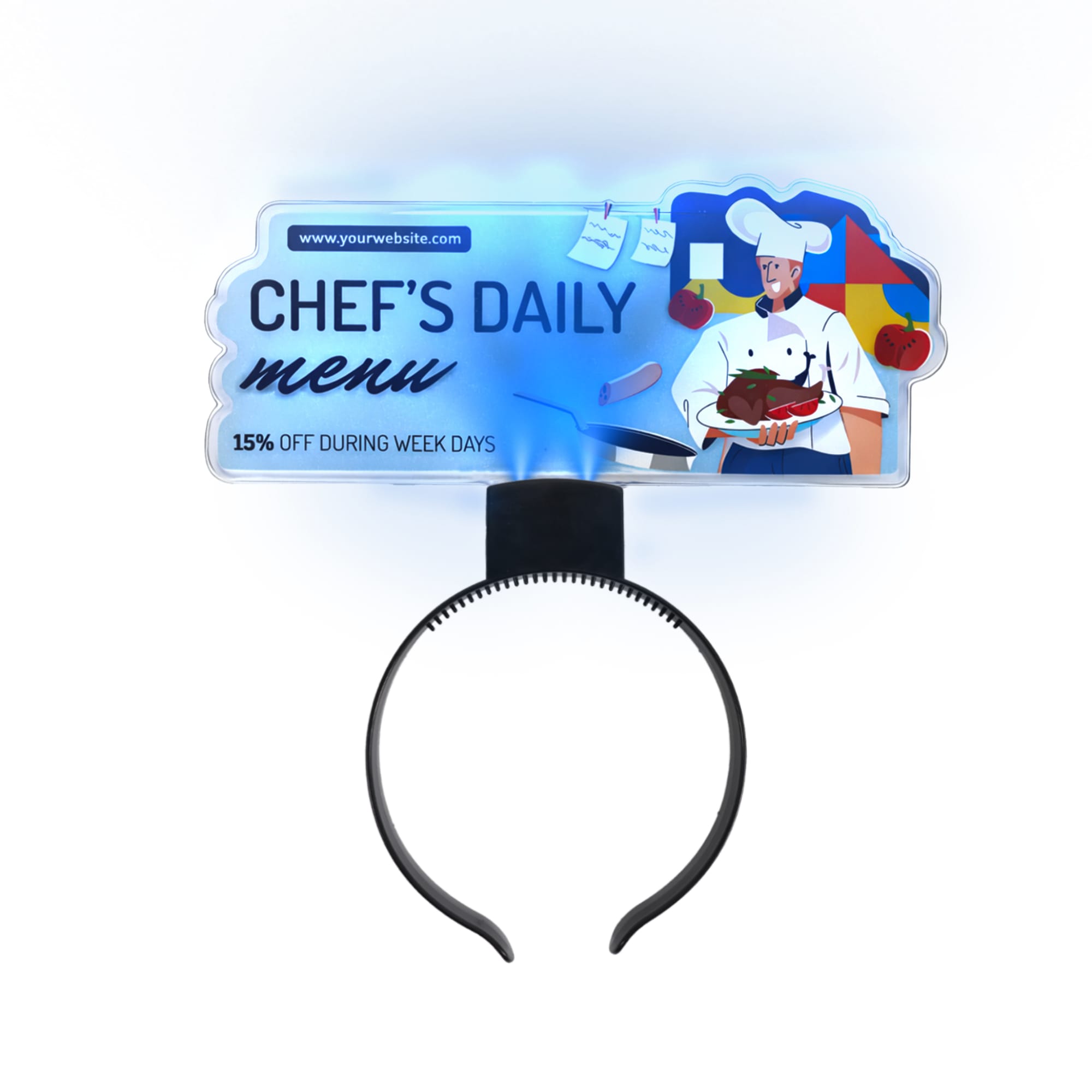 Light up Acrylic Sign Headband
