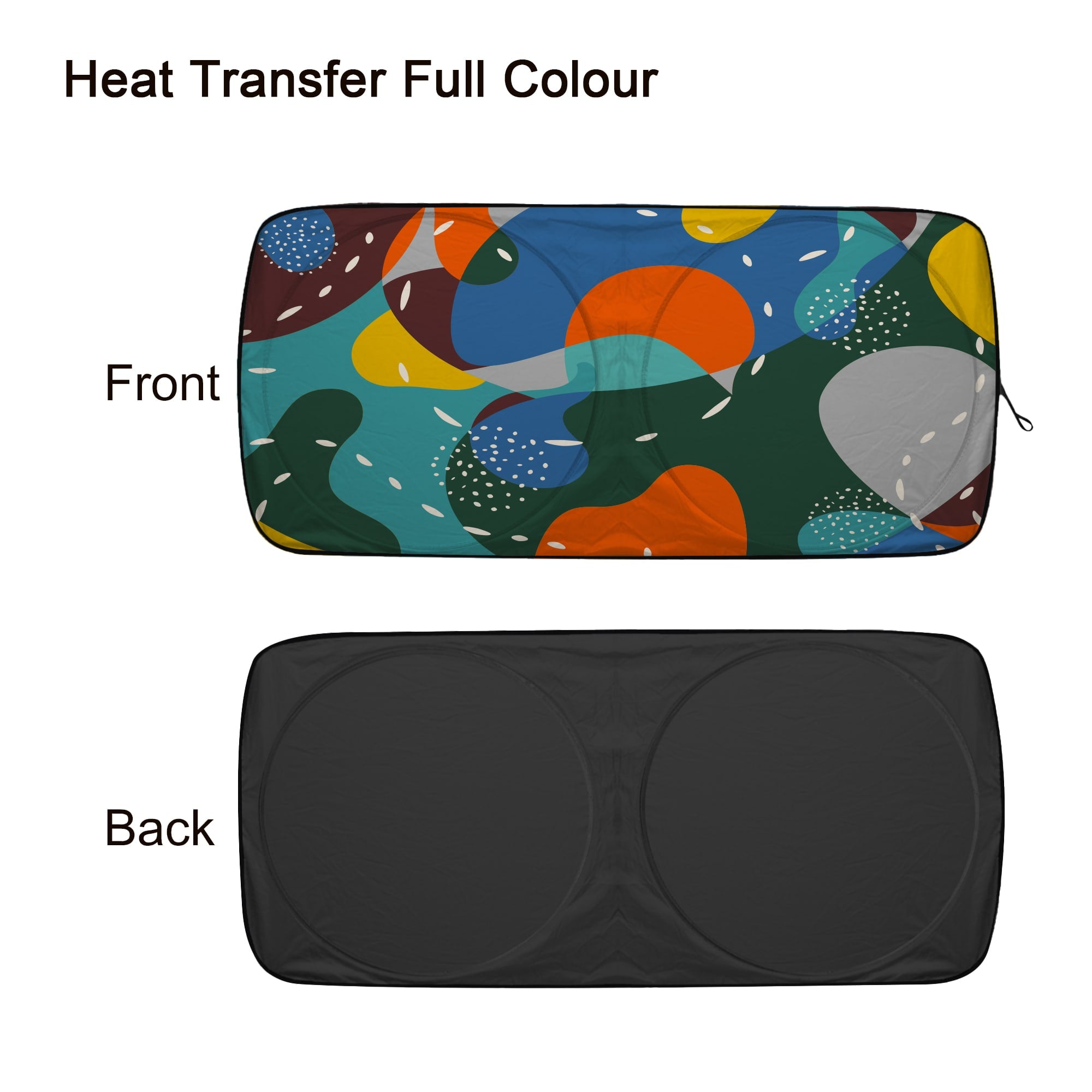 Twin Circular Reflective Car Sunshade