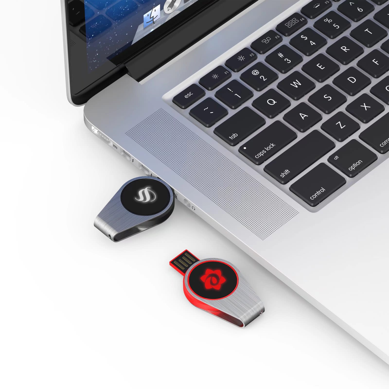 Swivel Lighting Logo Flash Drive