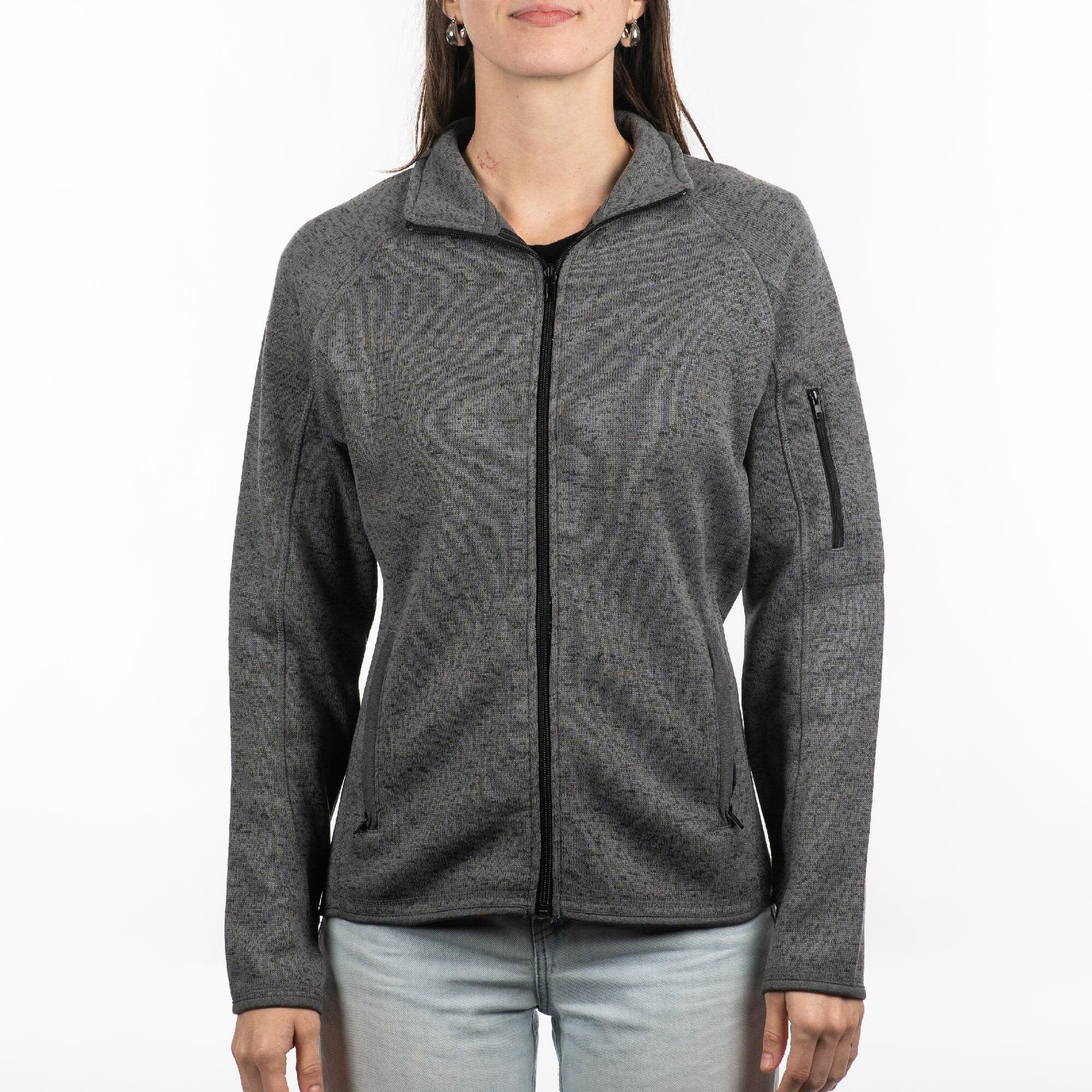 Full Zip Sweater Knit Jacket