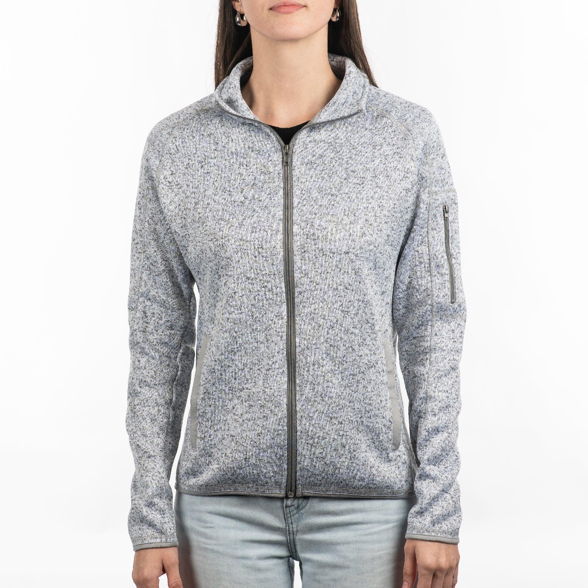 Full Zip Sweater Knit Jacket
