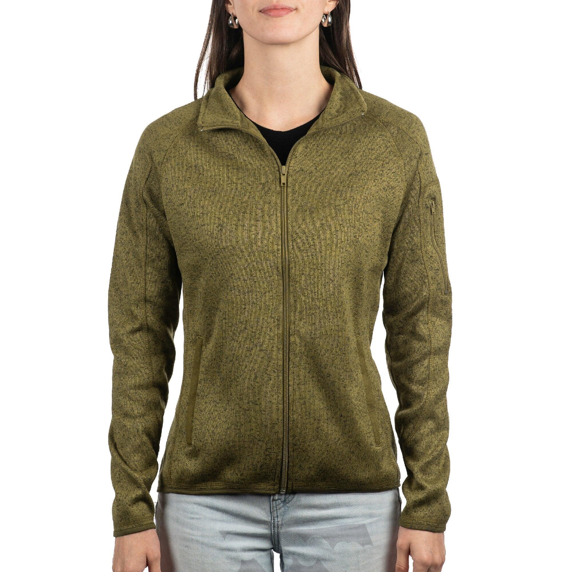 Full Zip Sweater Knit Jacket
