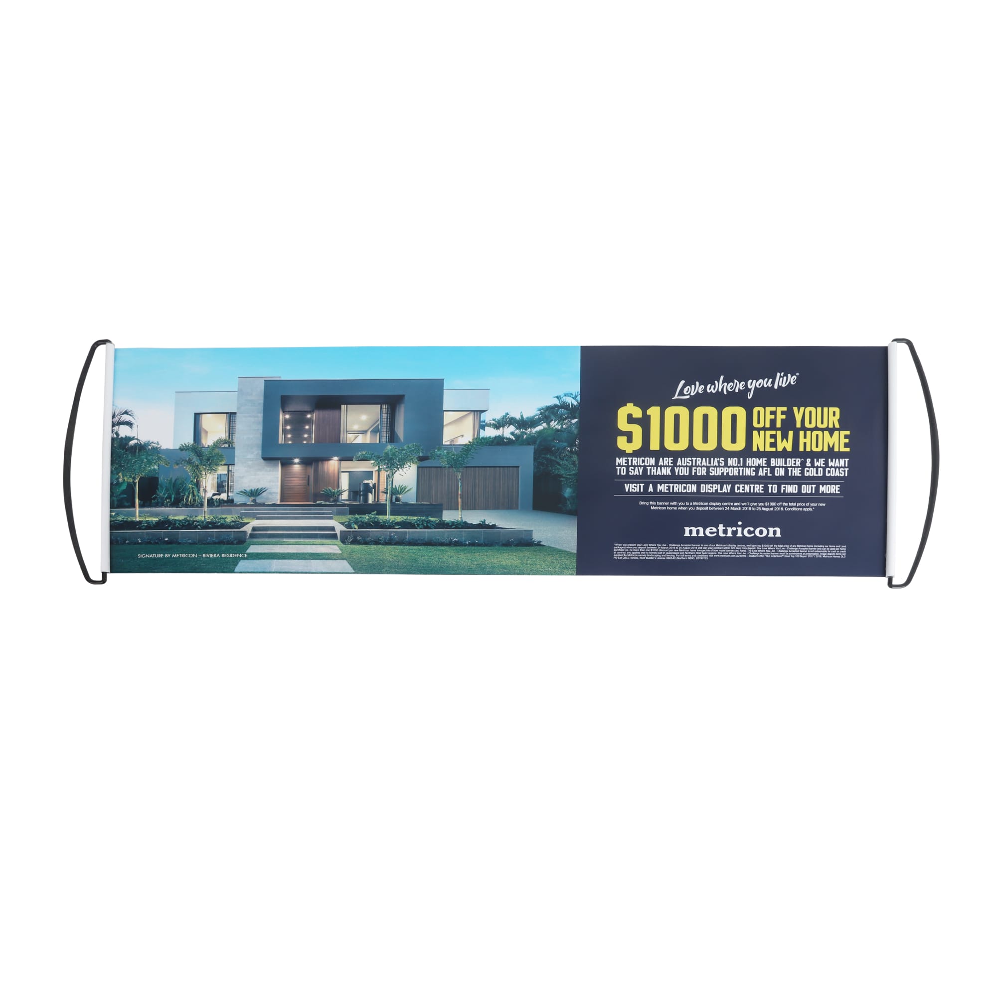 Hand Held Roll Out Fan Flag