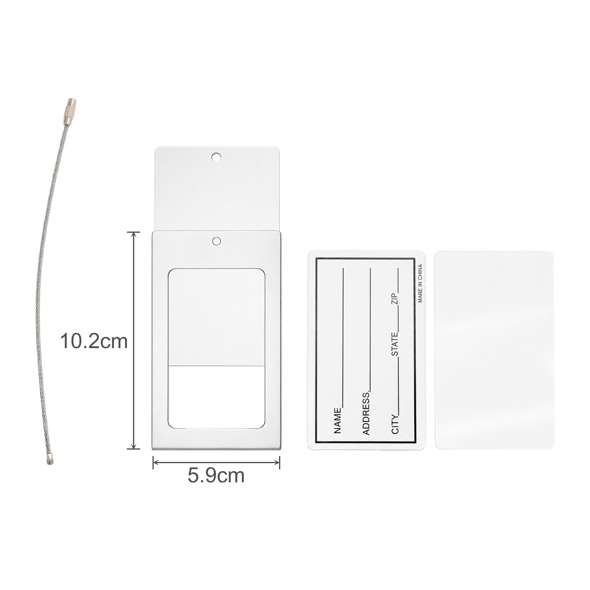 Square Aluminium Luggage Tag C