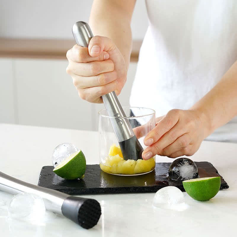 Long Stainless Steel Cocktail Muddler