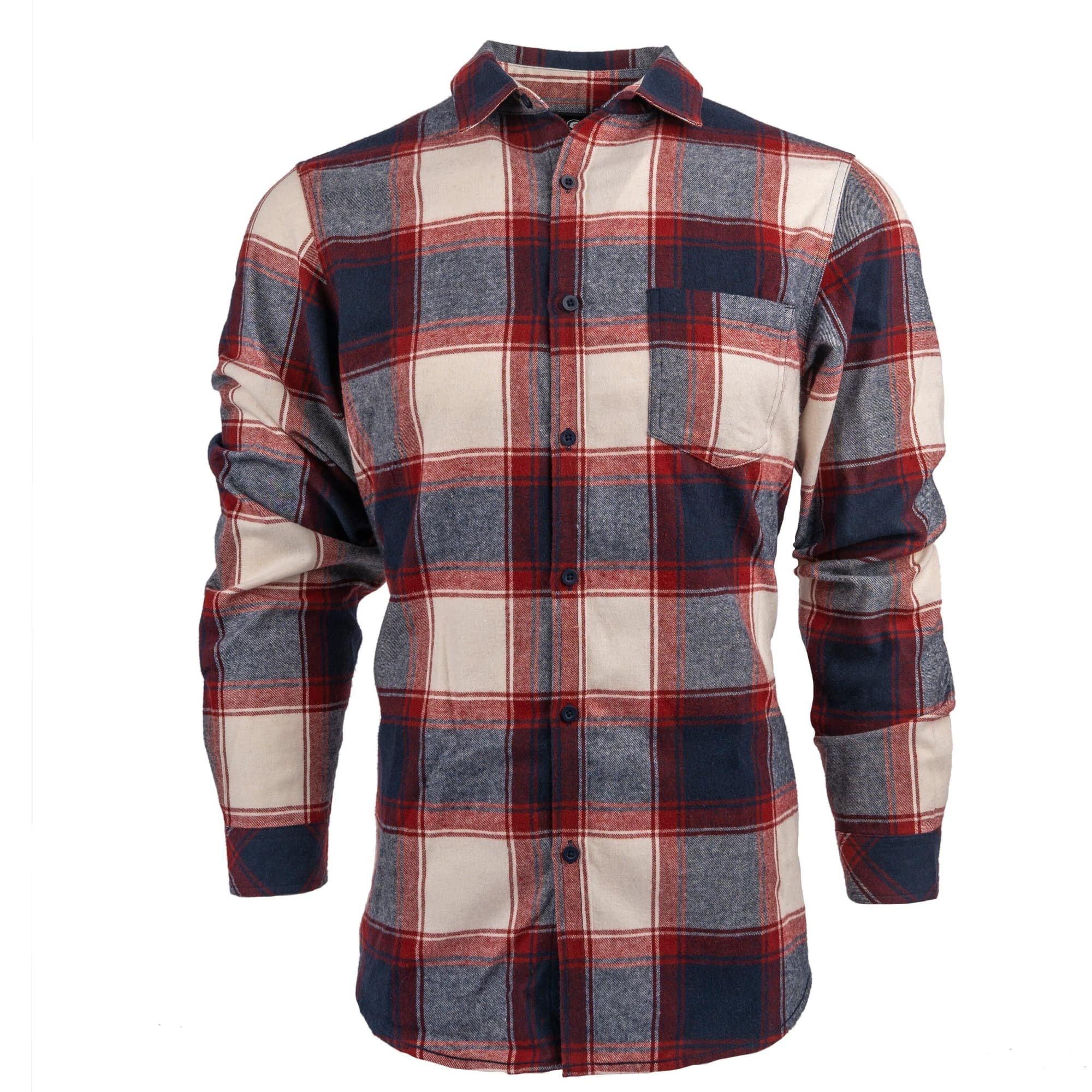 Long Sleeve Yarn-Dyed Flannel Shirt