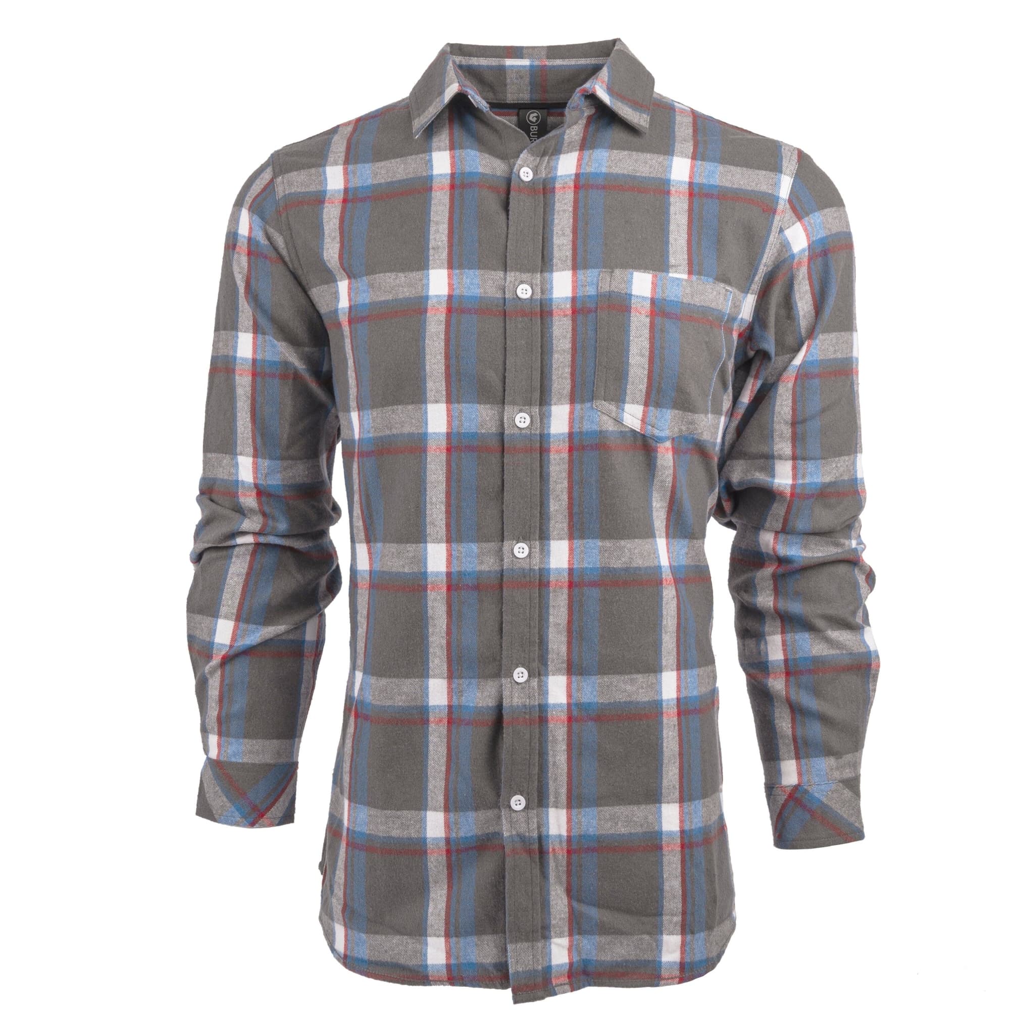 Long Sleeve Yarn-Dyed Flannel Shirt