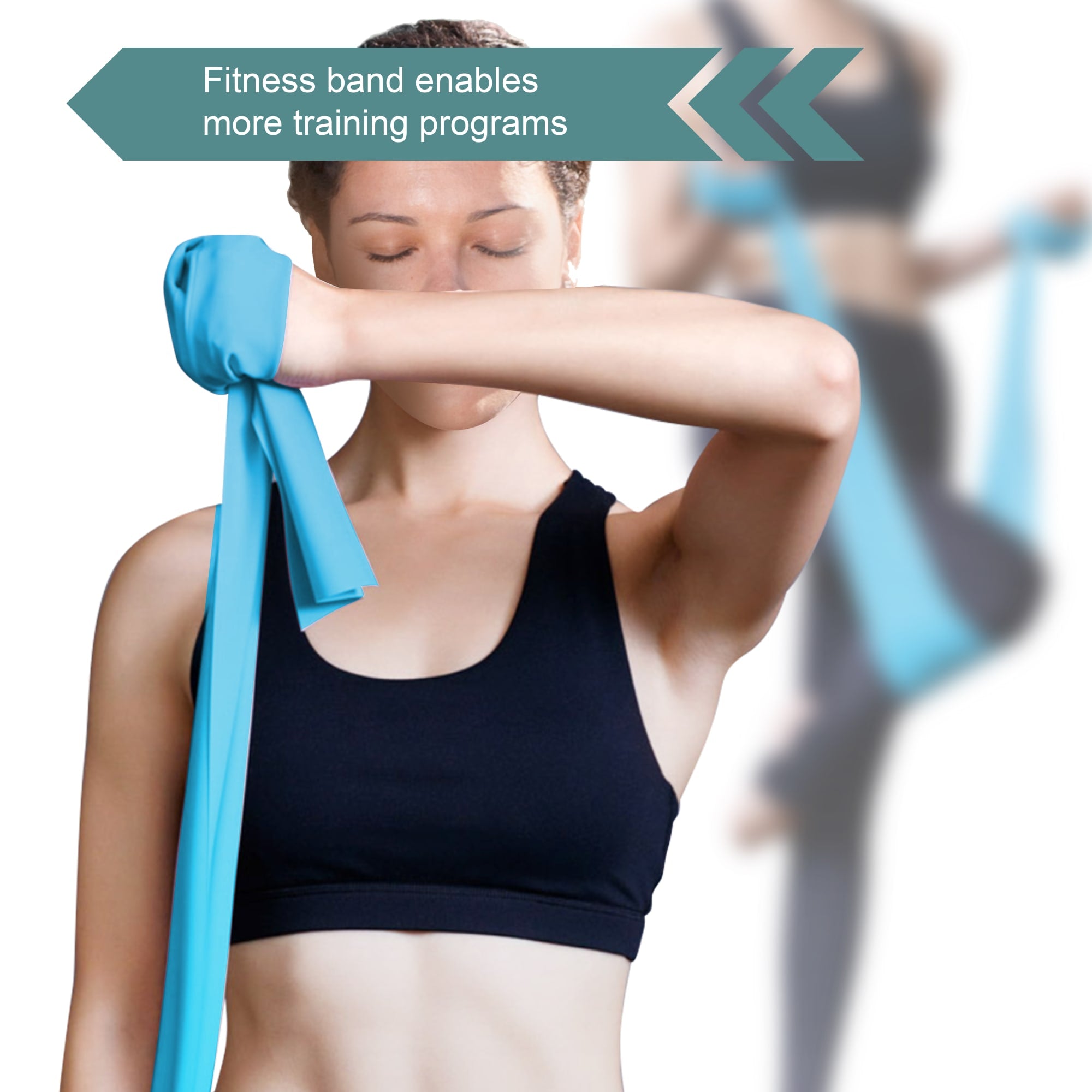 Latex Free TPE 1.5m Fitness Resistance Band