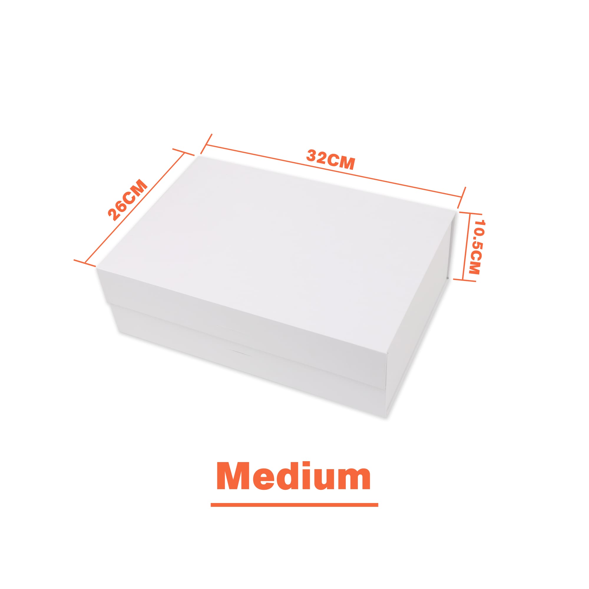 Medium Foldable Magnetic Box with Ribbon