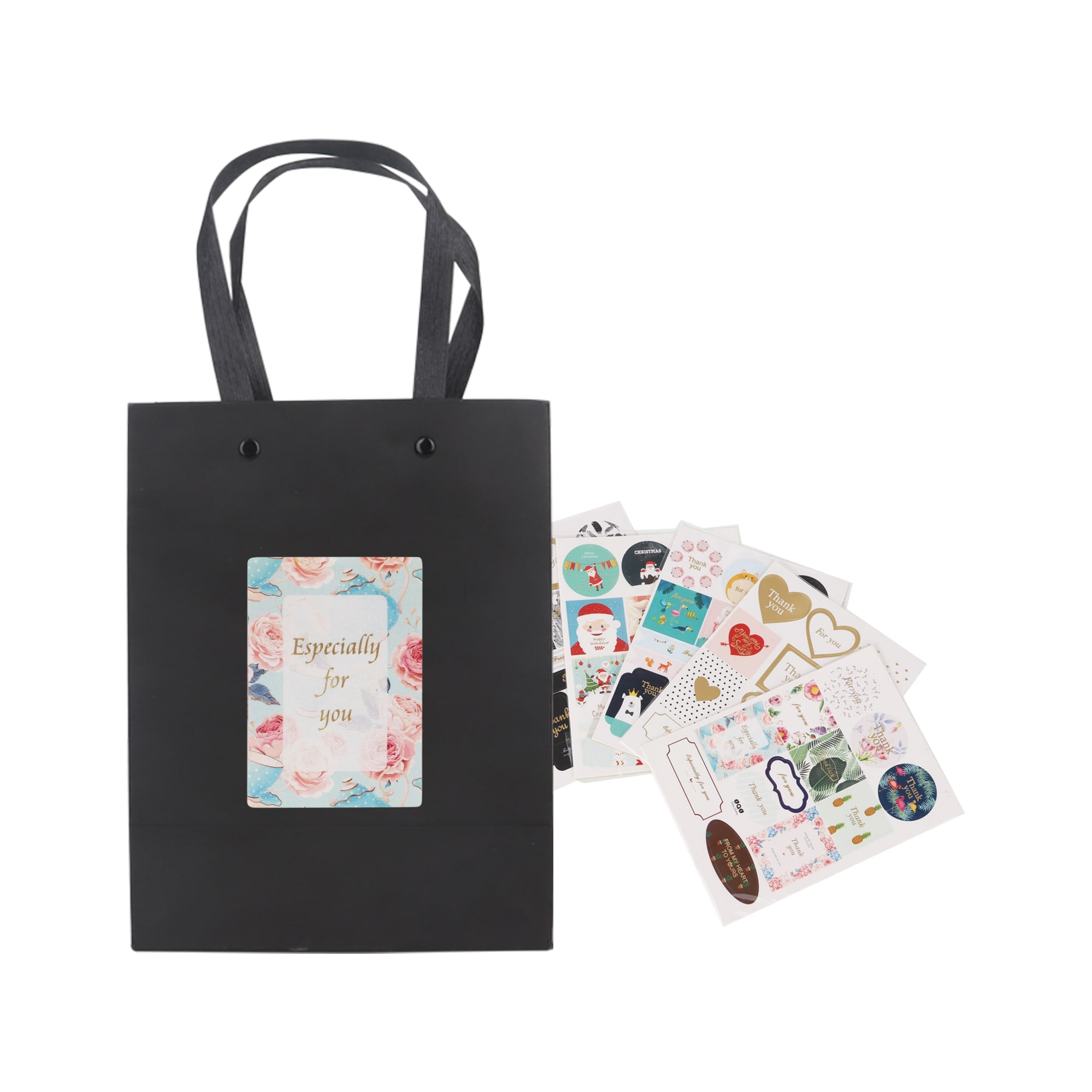 Small Vertical Paper Bag with Knitted Handle(170 x 220 x 100mm)