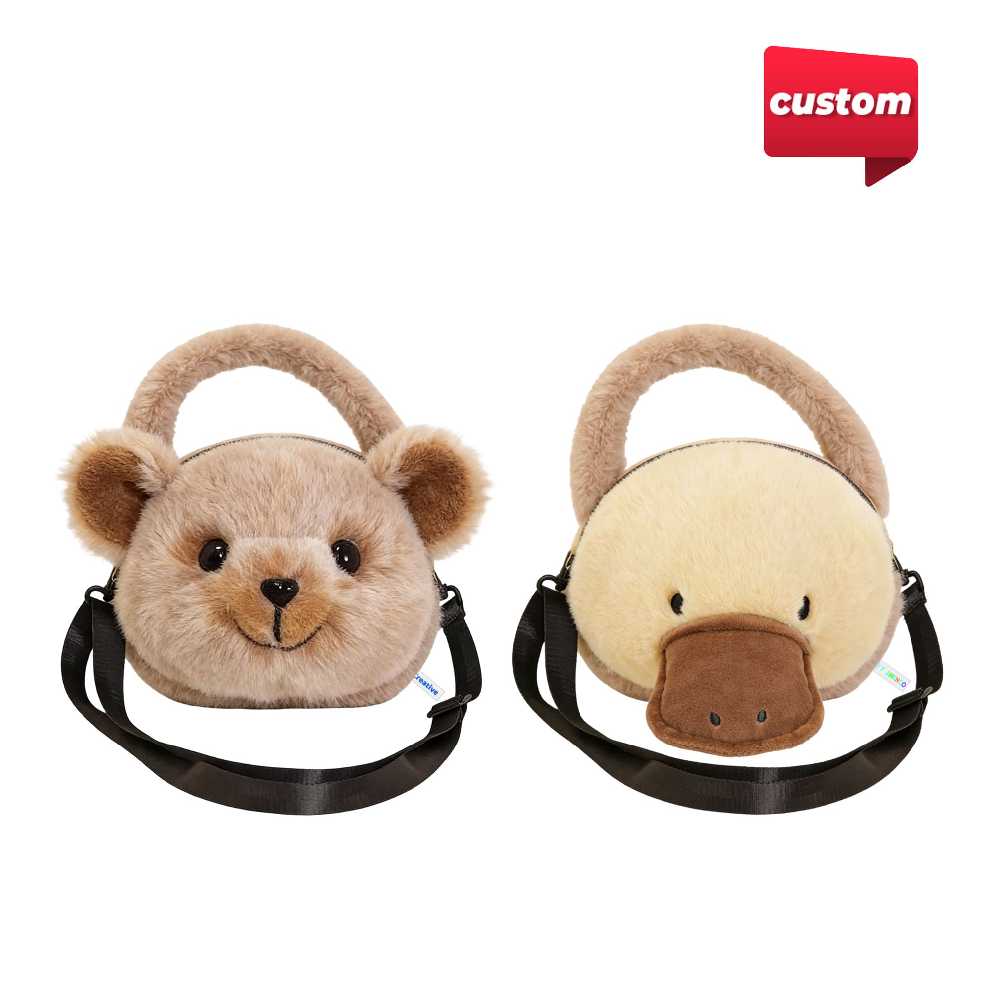 Custom Animal Plush Handbag