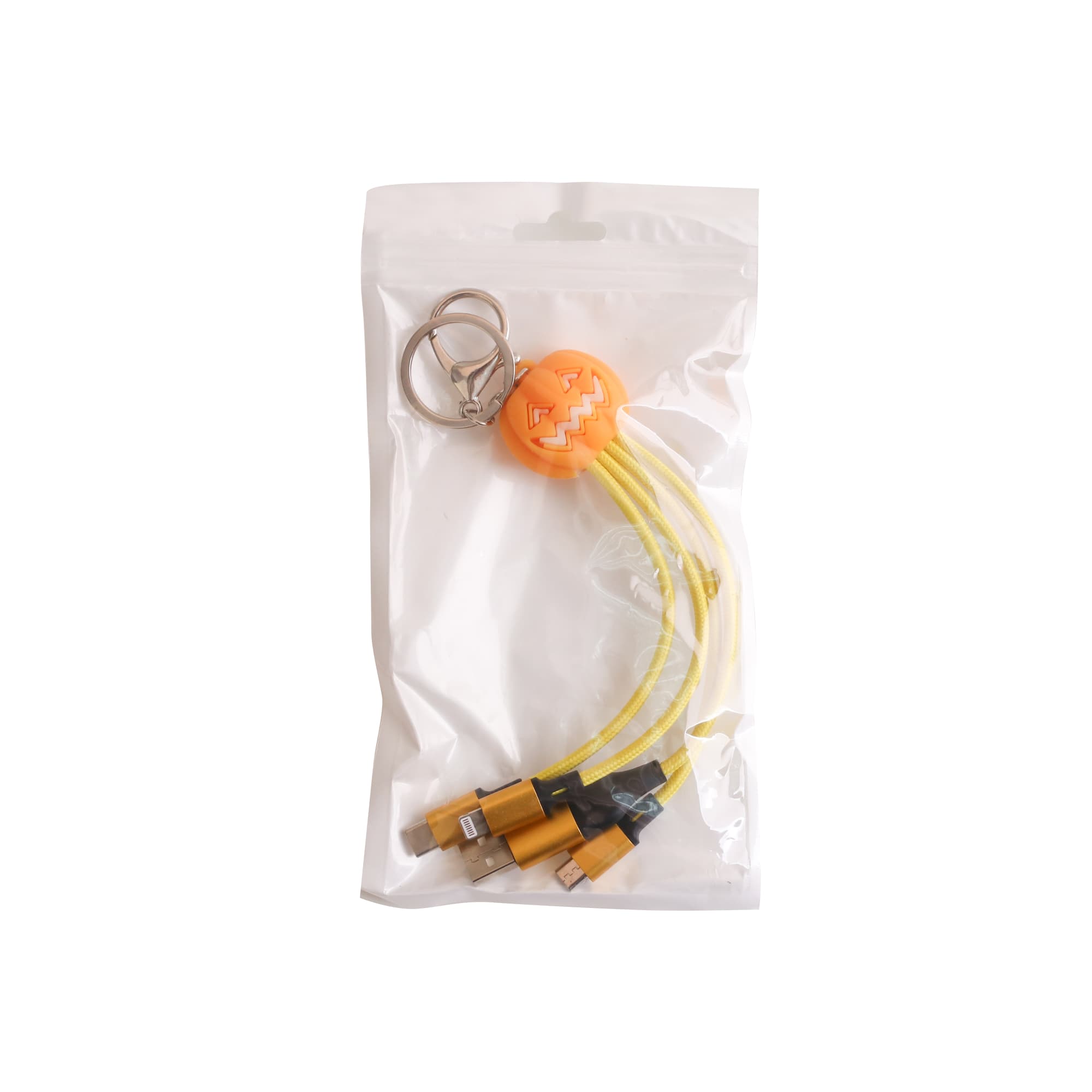 Custom Shape Light Up Charging Cable with Keyring