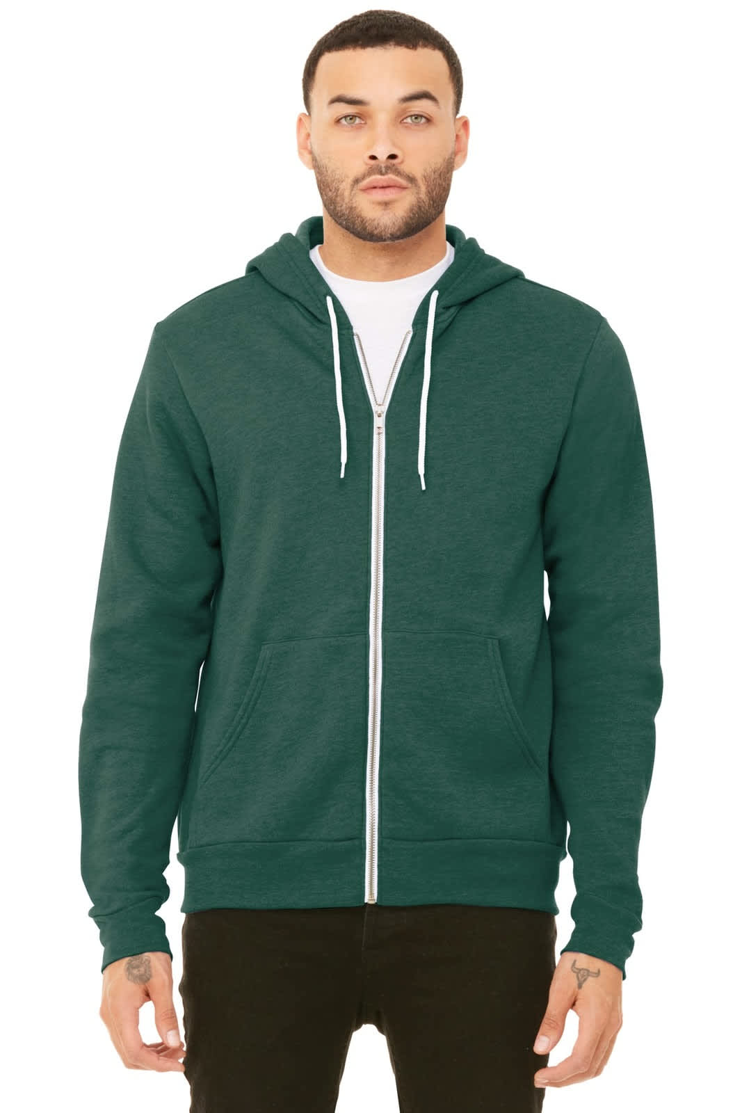 BELLA+CANVAS Unisex Sponge Fleece Full-Zip Hoodie