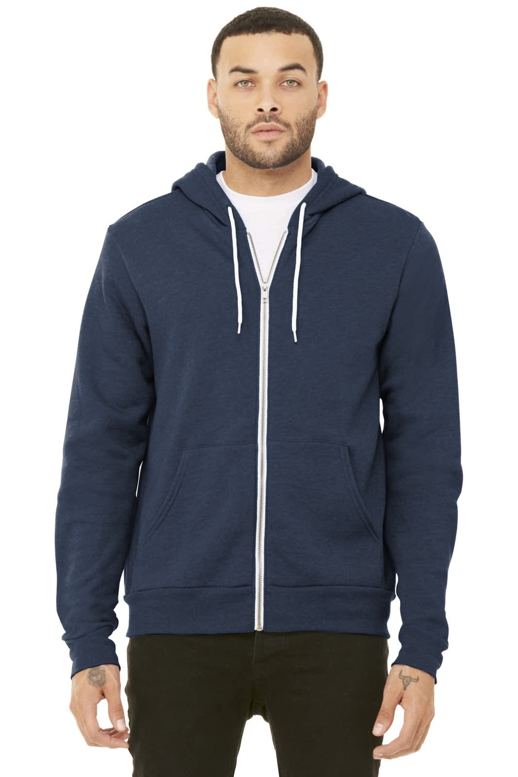 BELLA+CANVAS Unisex Sponge Fleece Full-Zip Hoodie