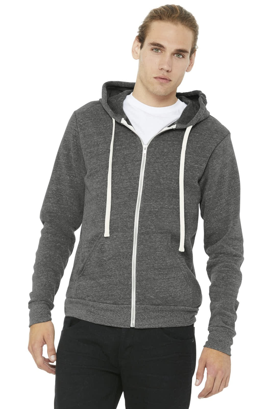 BELLA+CANVAS Unisex Triblend Sponge Fleece Full-Zip Hoodie