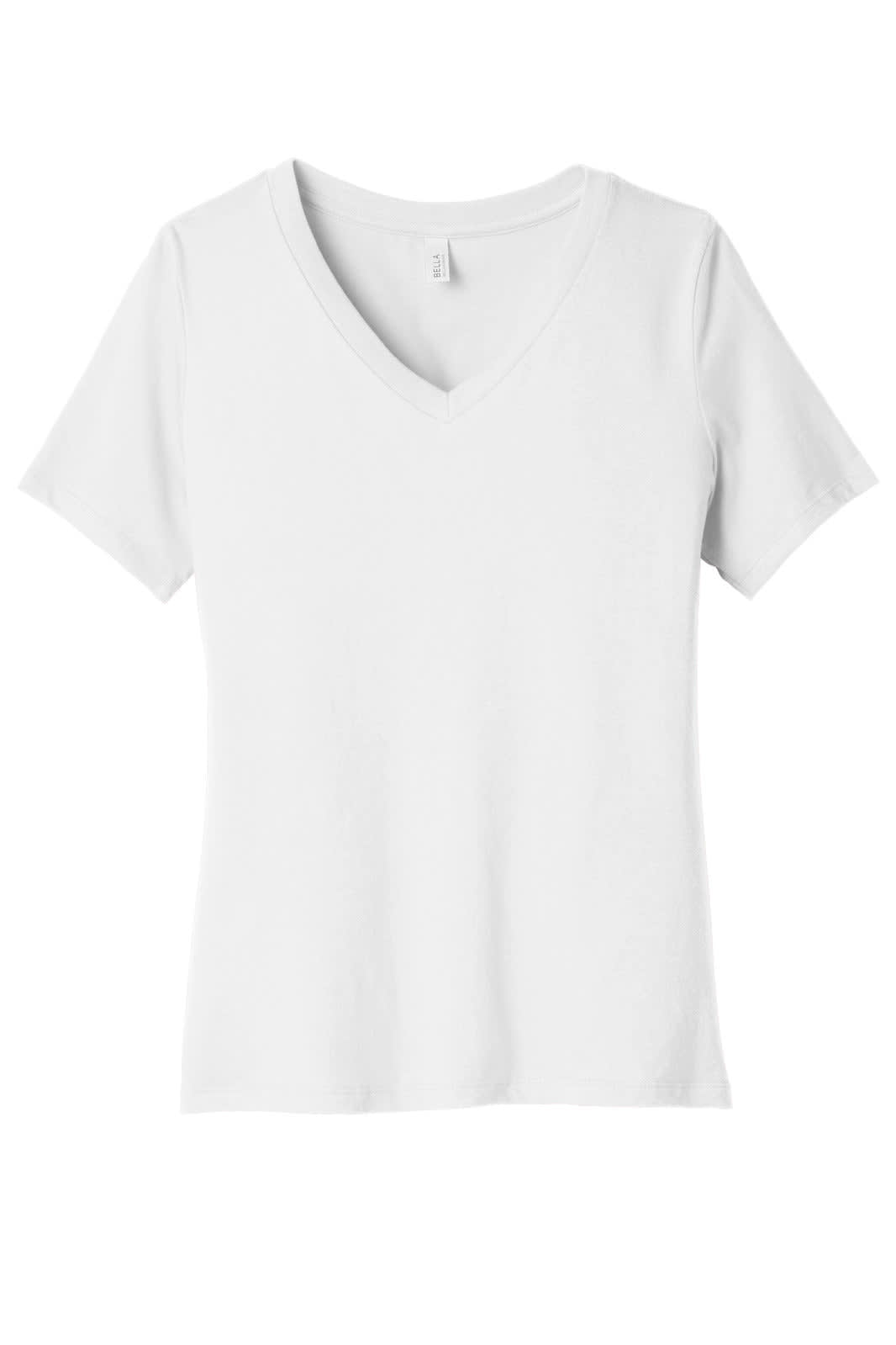 BELLA+CANVAS Women's Relaxed Jersey Short Sleeve V-Neck Tee