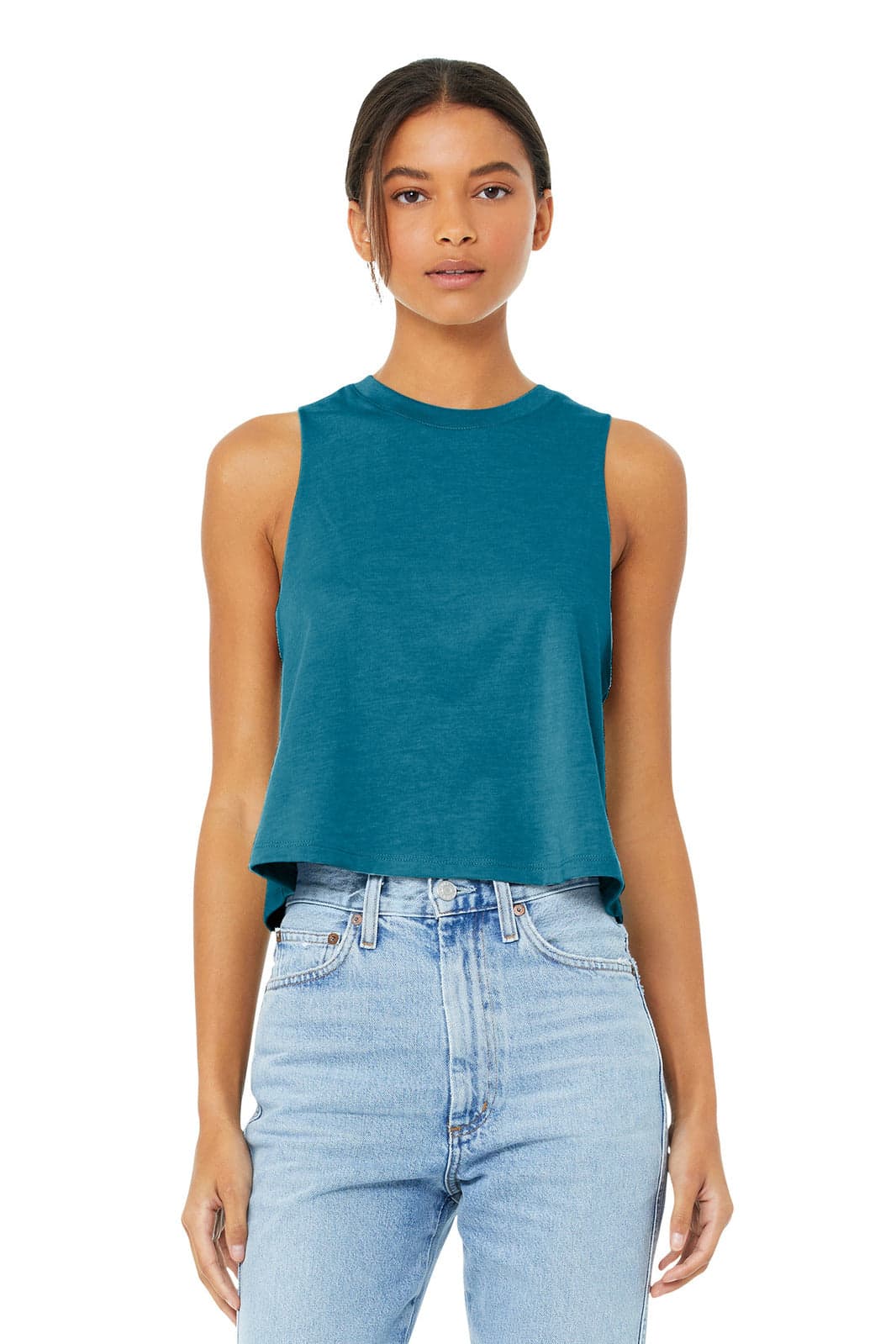 BELLA+CANVAS Women's Racerback Cropped Tank