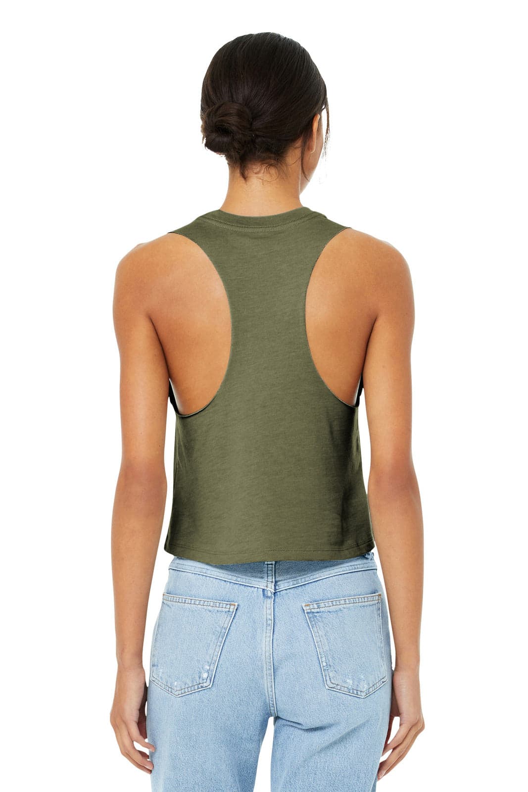 BELLA+CANVAS Women's Racerback Cropped Tank