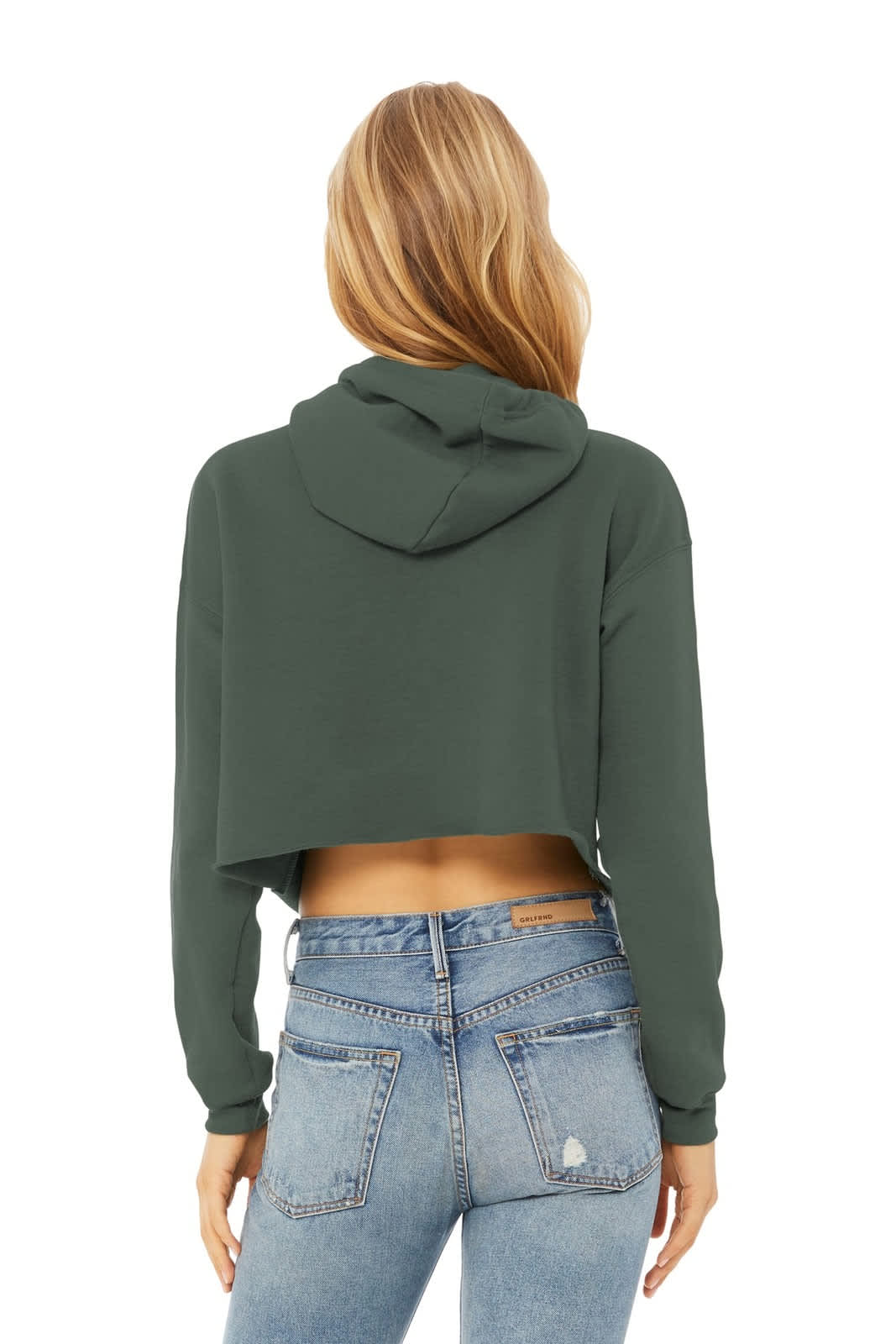 BELLA+CANVAS Women's Sponge Fleece Cropped Fleece Hoodie
