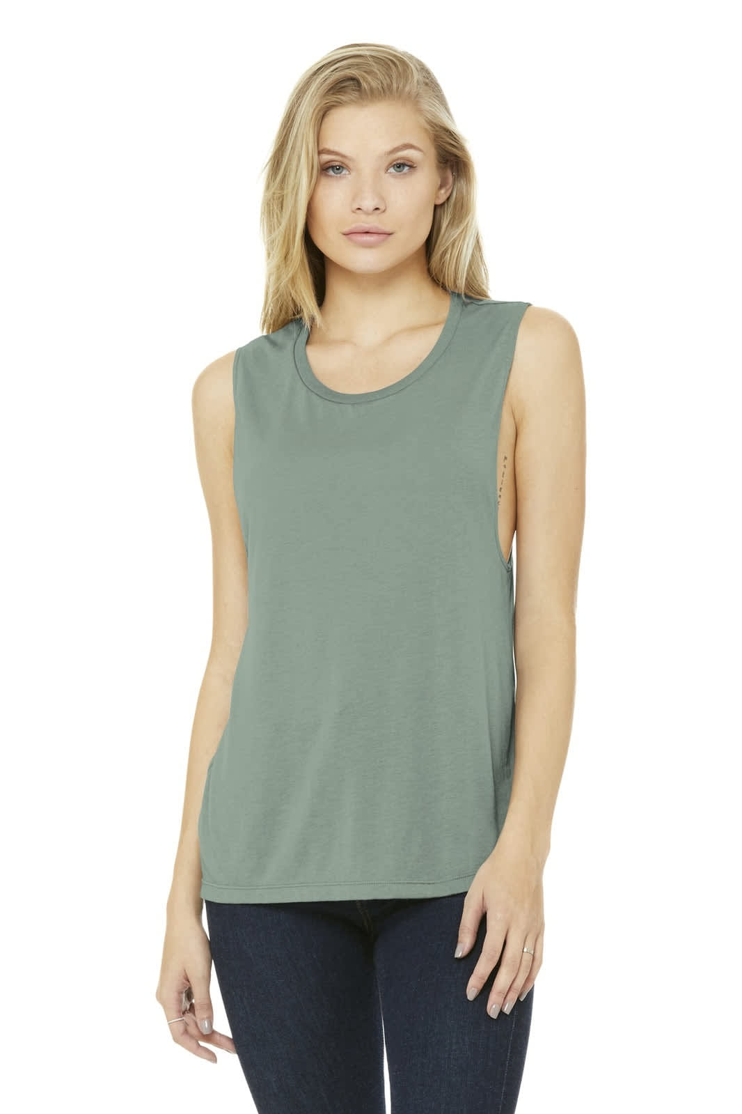 BELLA+CANVAS Women's Flowy Scoop Muscle Tank