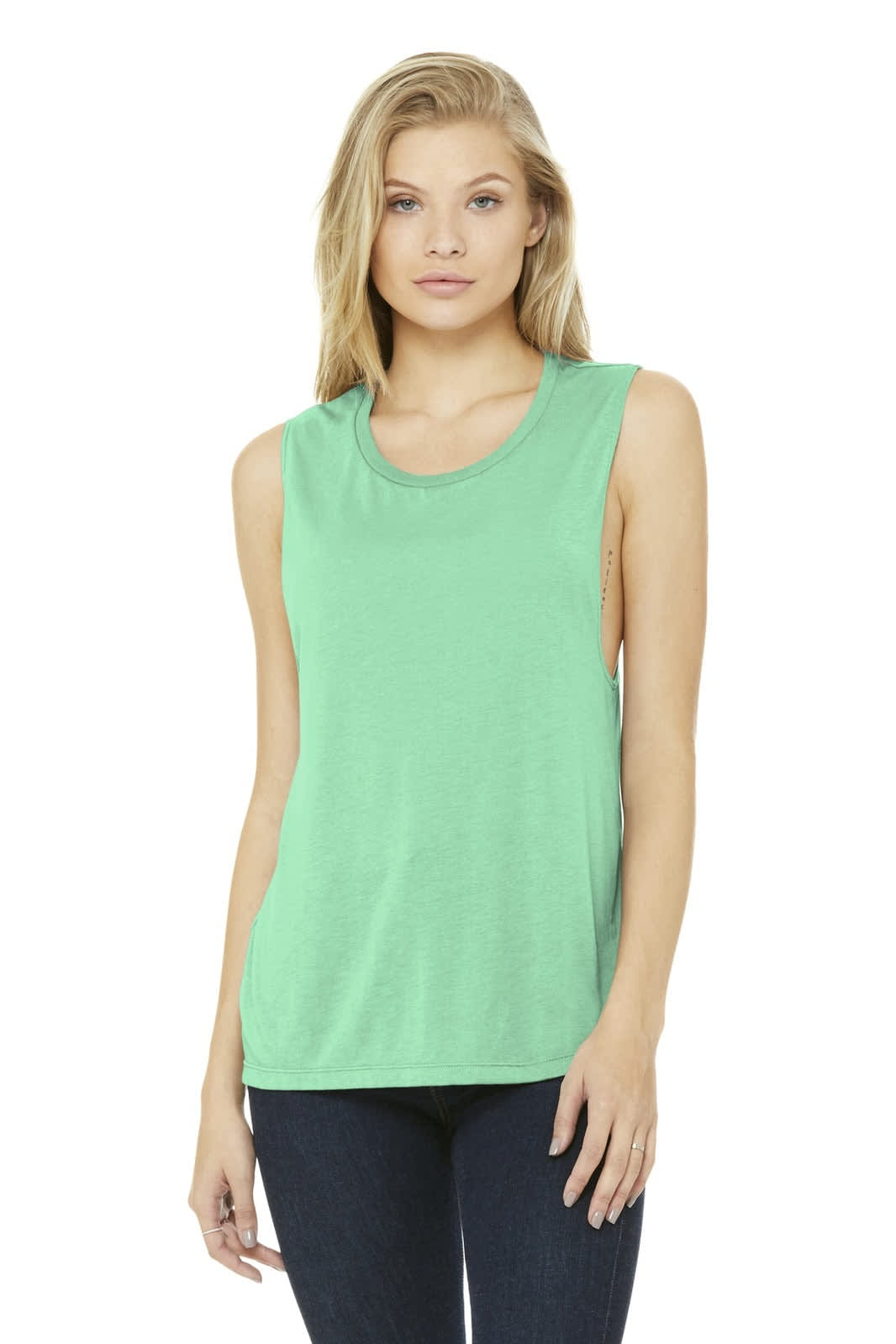 BELLA+CANVAS Women's Flowy Scoop Muscle Tank