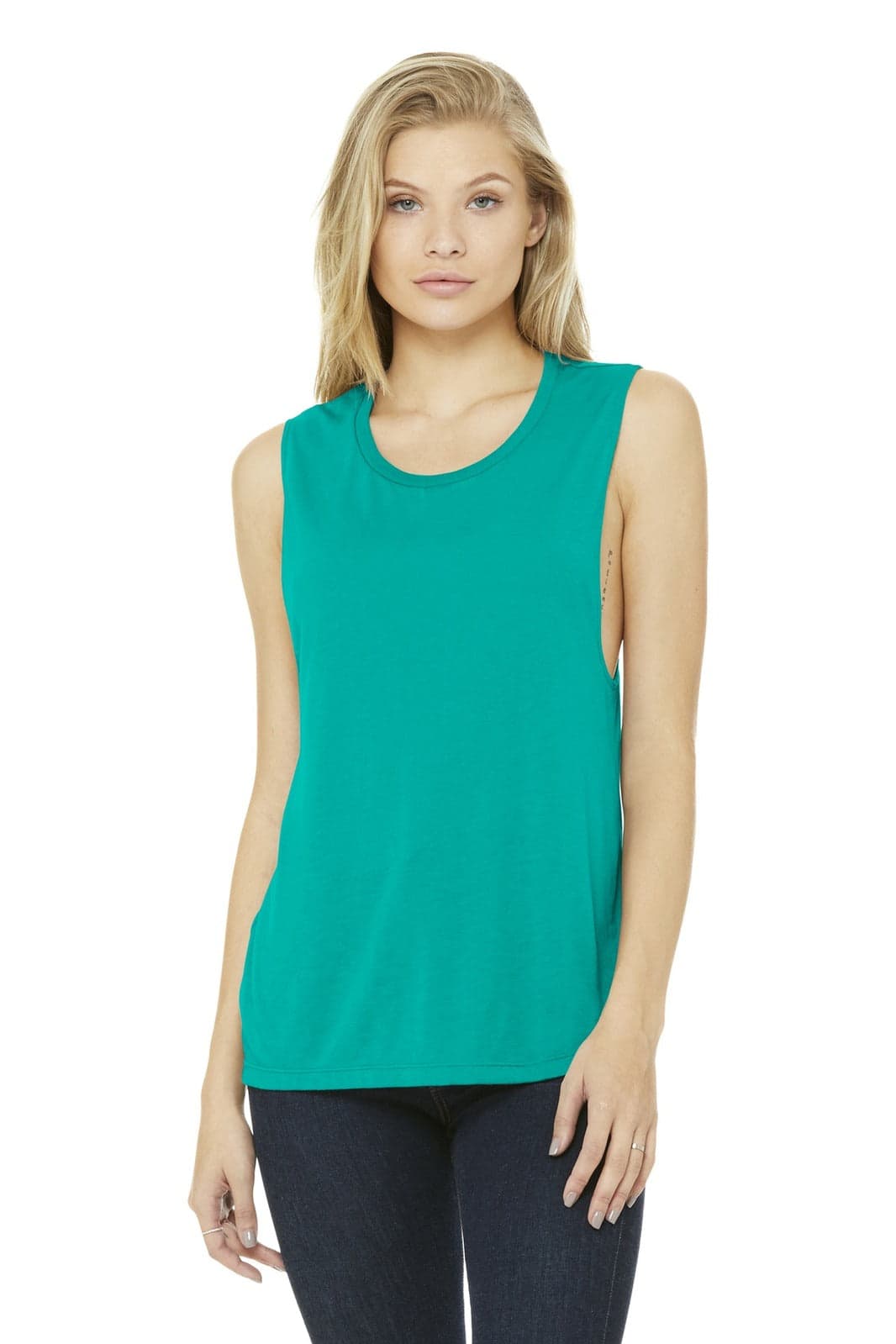 BELLA+CANVAS Women's Flowy Scoop Muscle Tank