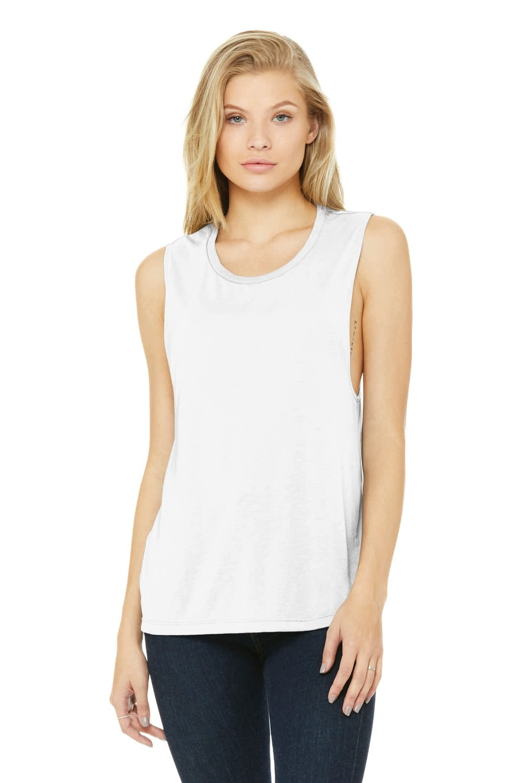 BELLA+CANVAS Women's Flowy Scoop Muscle Tank