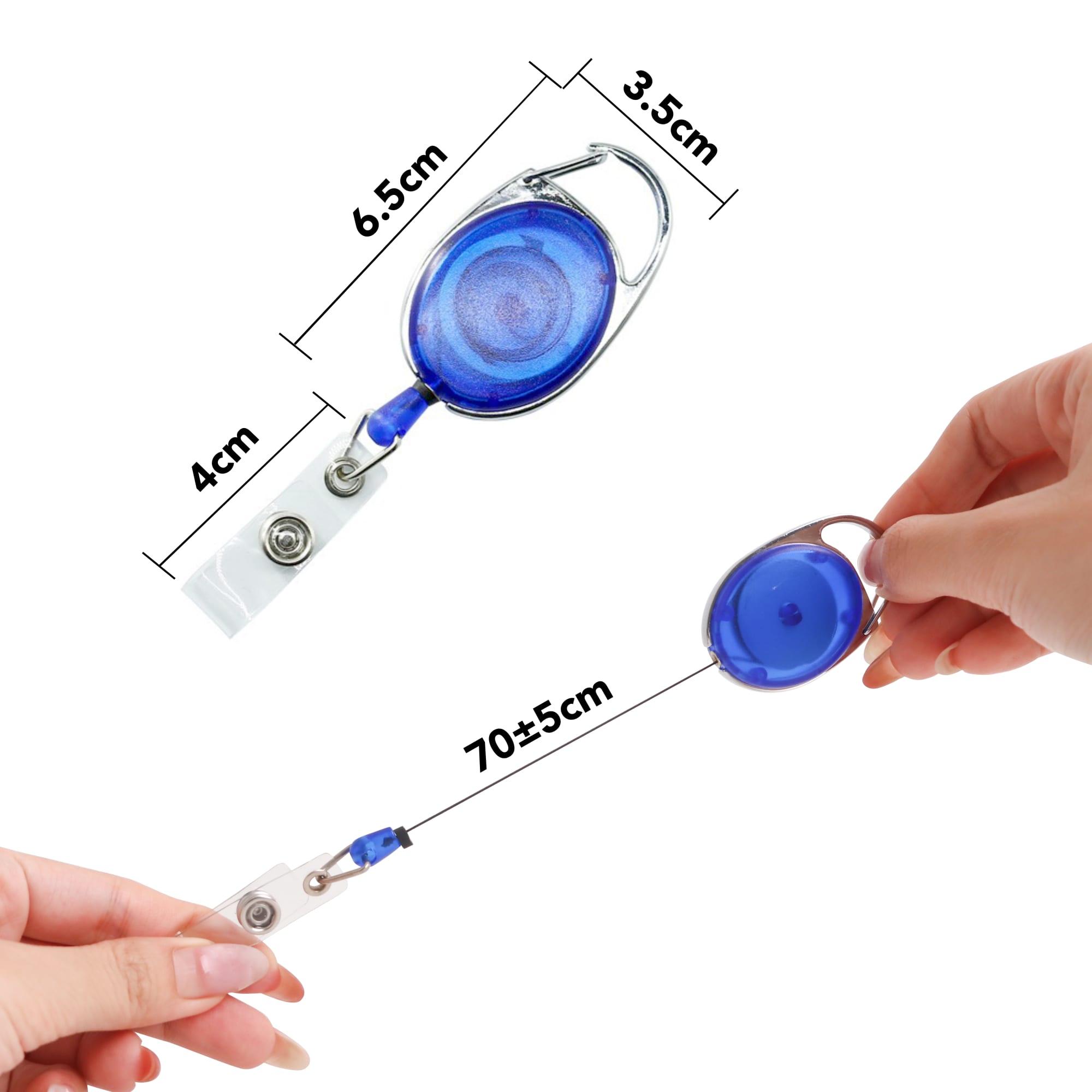 Retractable Oval Card Holder