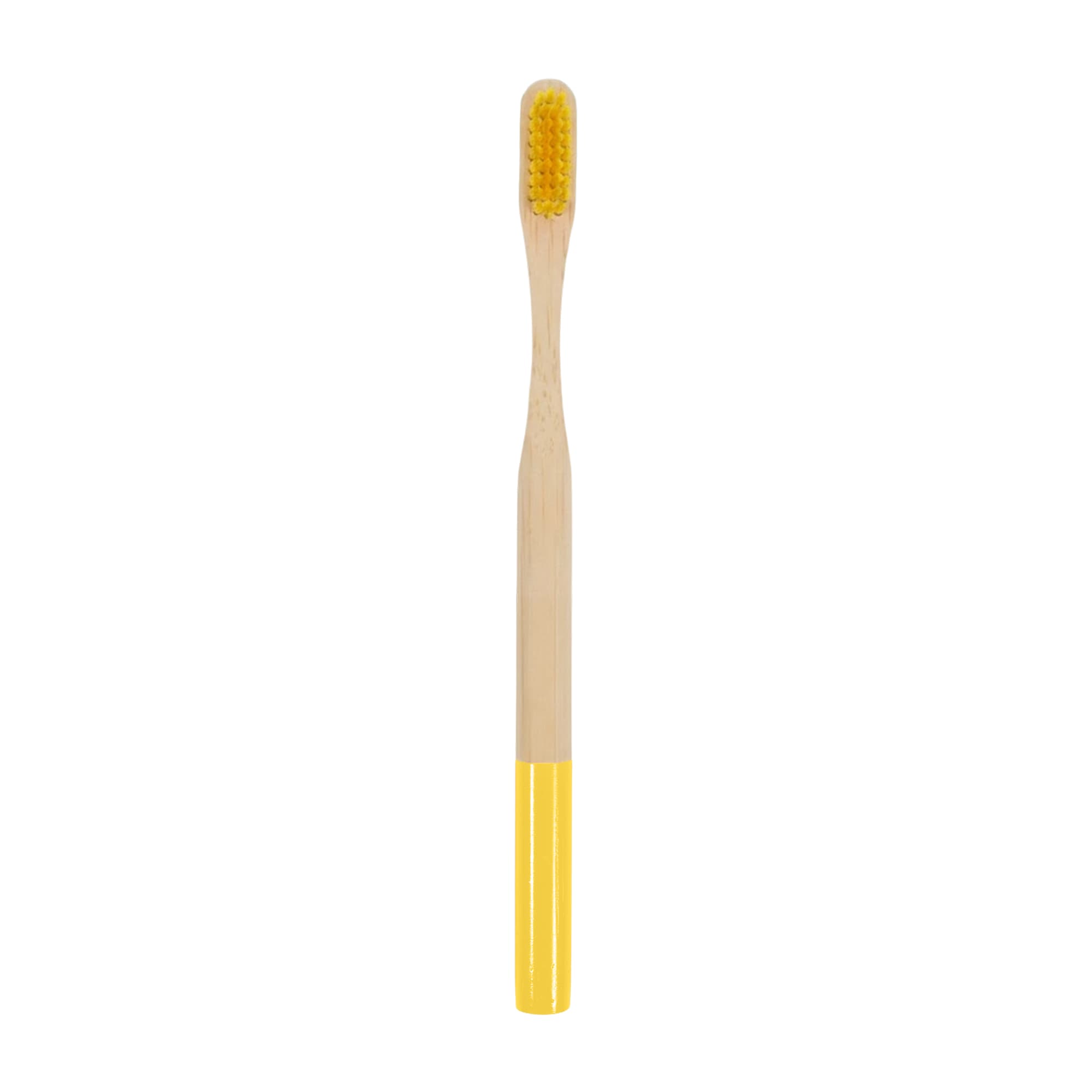 Large Round Handle Colorful Bamboo Toothbrush