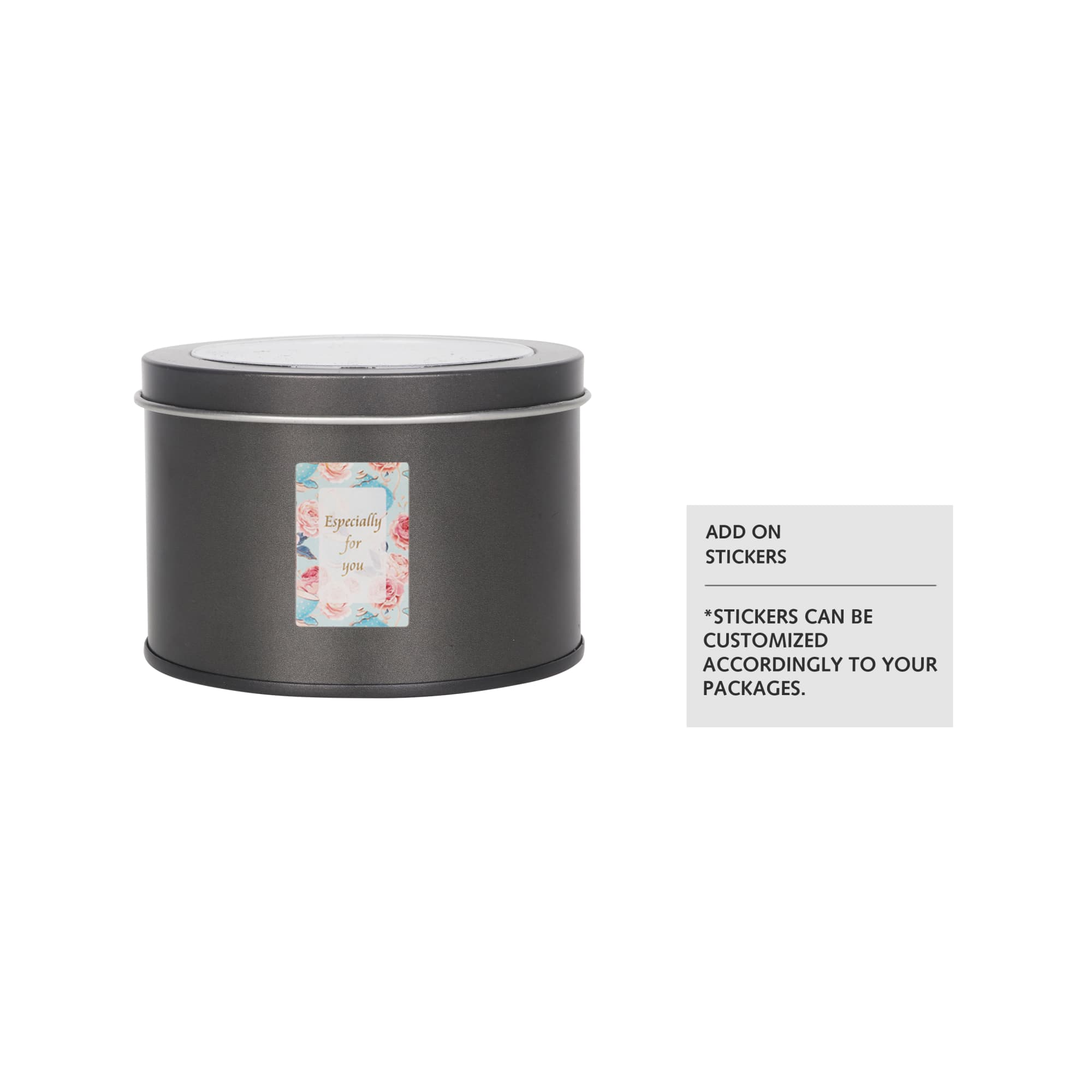 Medium Tin can with Transparent Window (90 x 60mm)