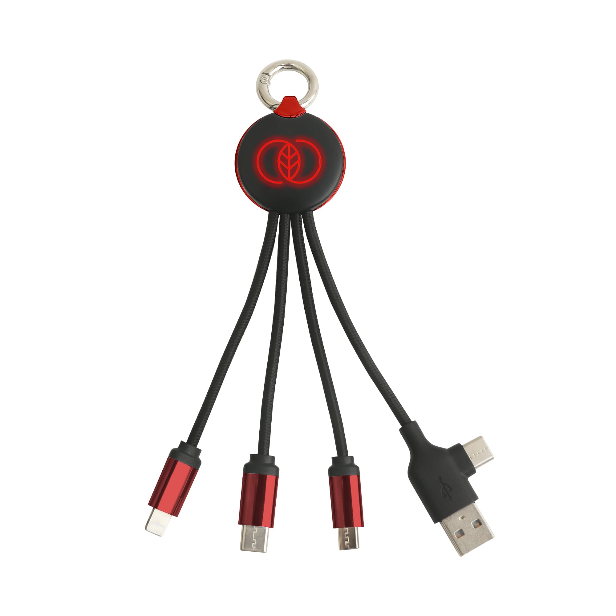 Round Shaped Light Up Multi Charging Cable