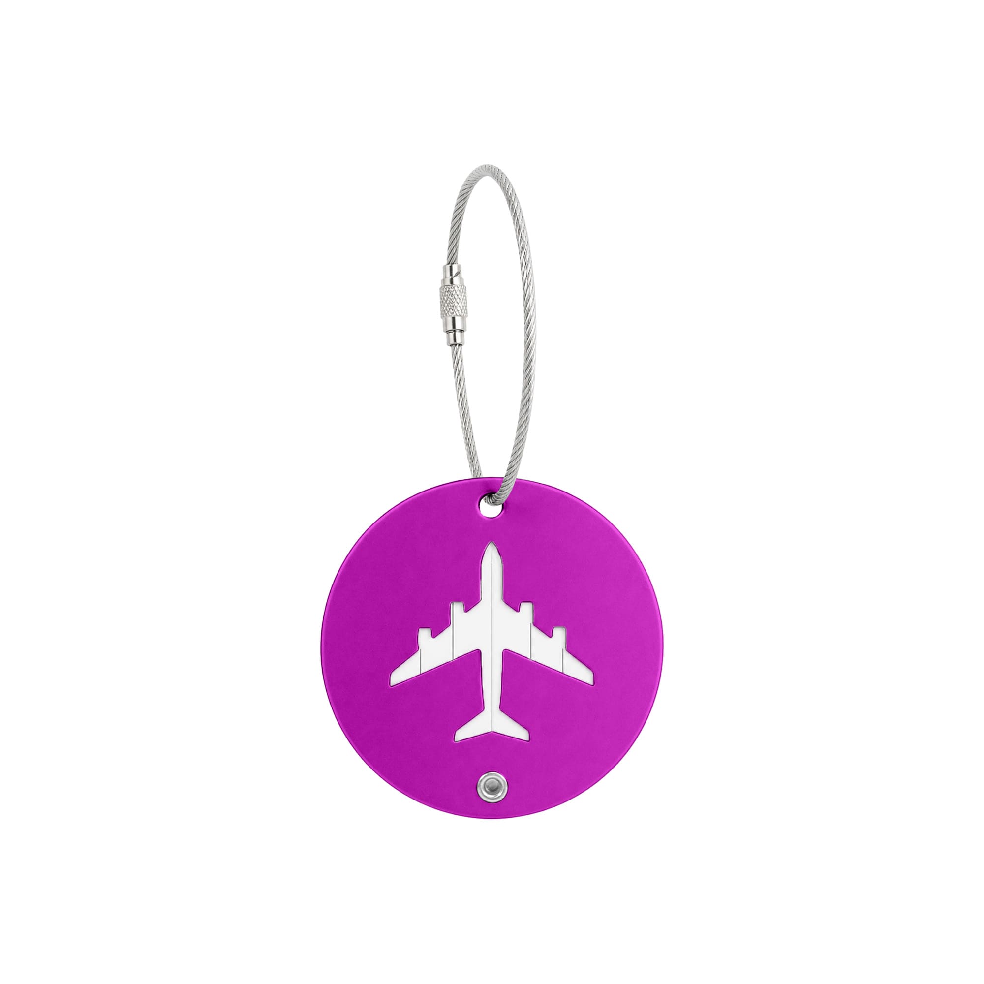 Plane Round Wire Cable Luggage Tag
