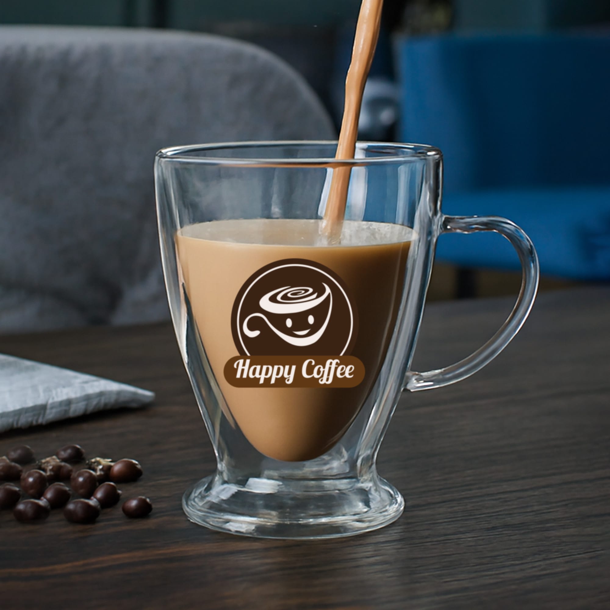 V-Shaped Double Wall Mug