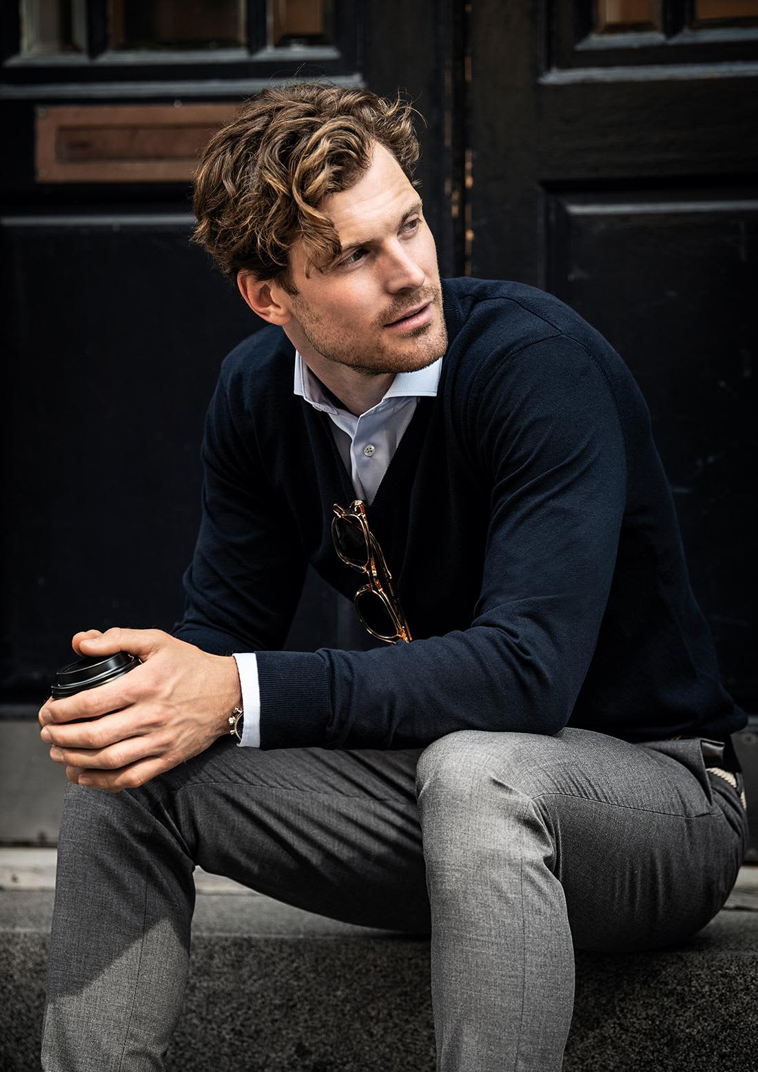 Brighton V-Neck Men Knitwear