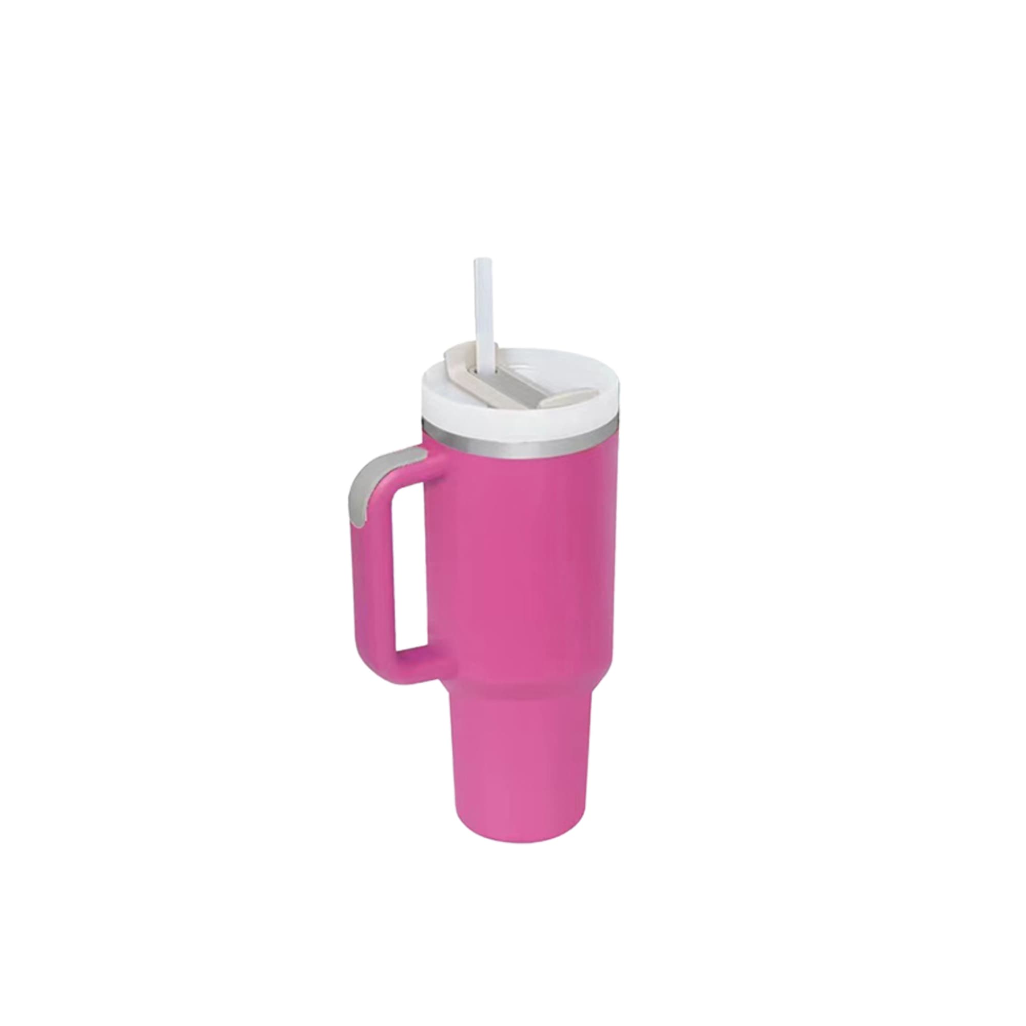 1.2L Stainless Steel Tumbler with Lid and Straw