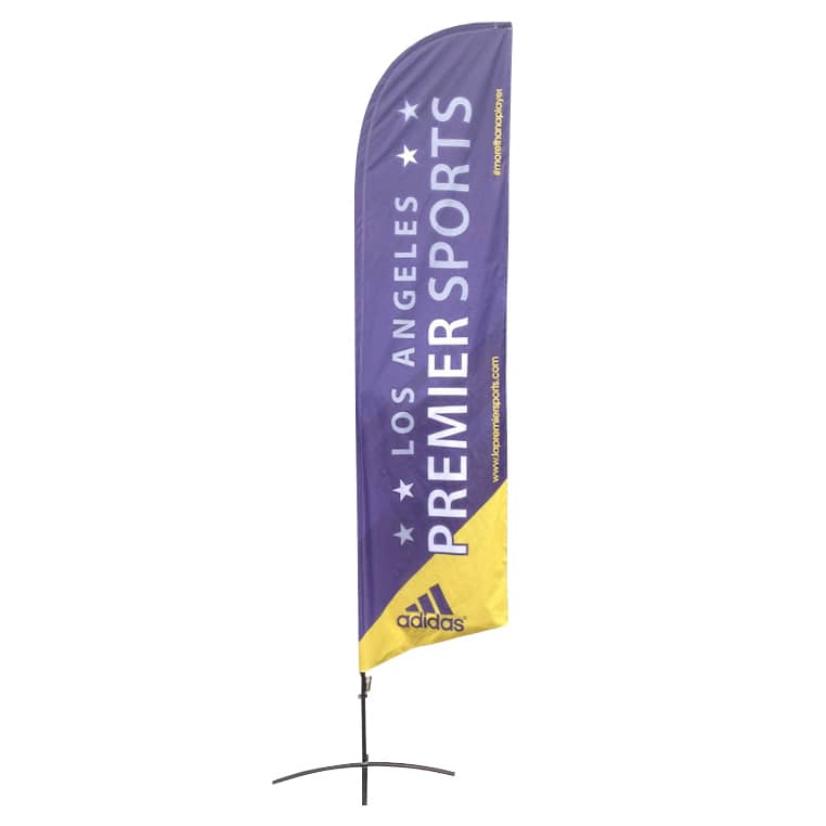 Large(80.5*400cm) Angled Feather Banners 15ft