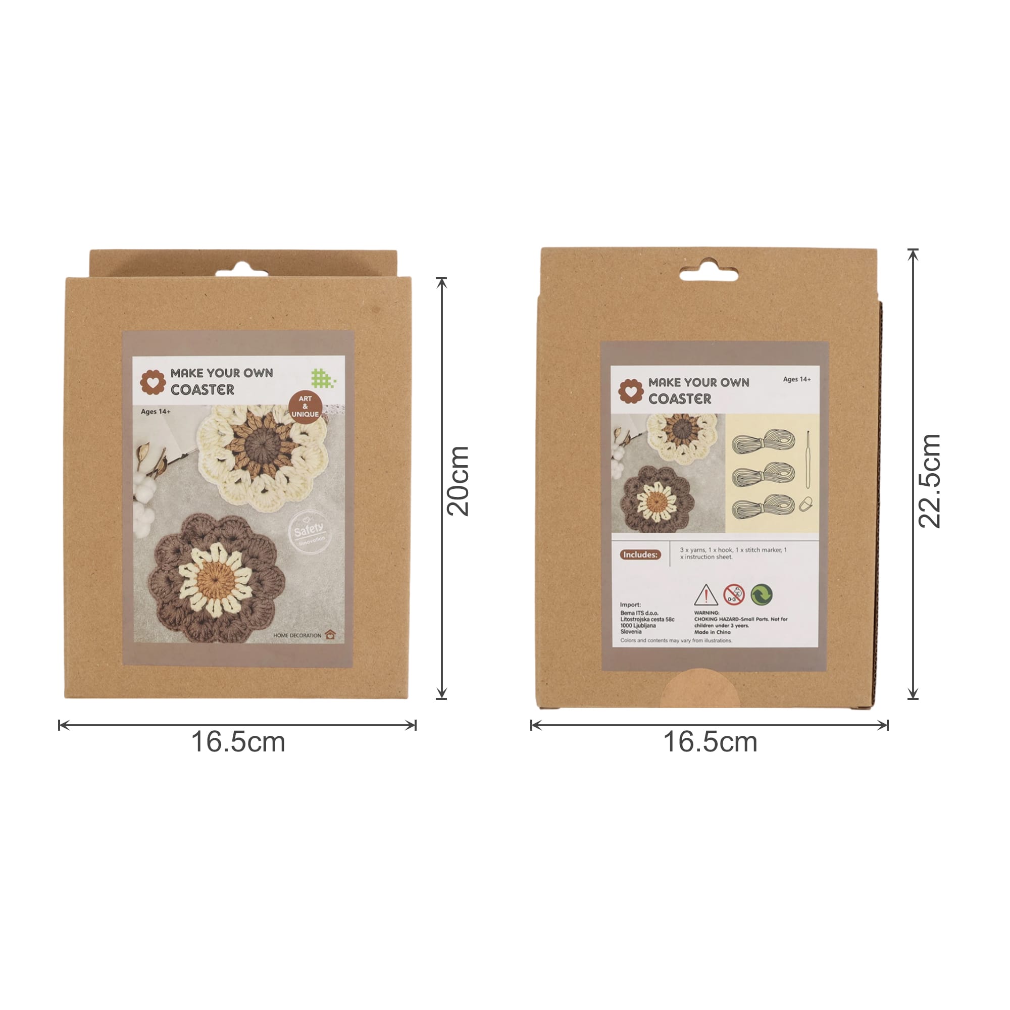 Custom Coaster Crochet Kit
