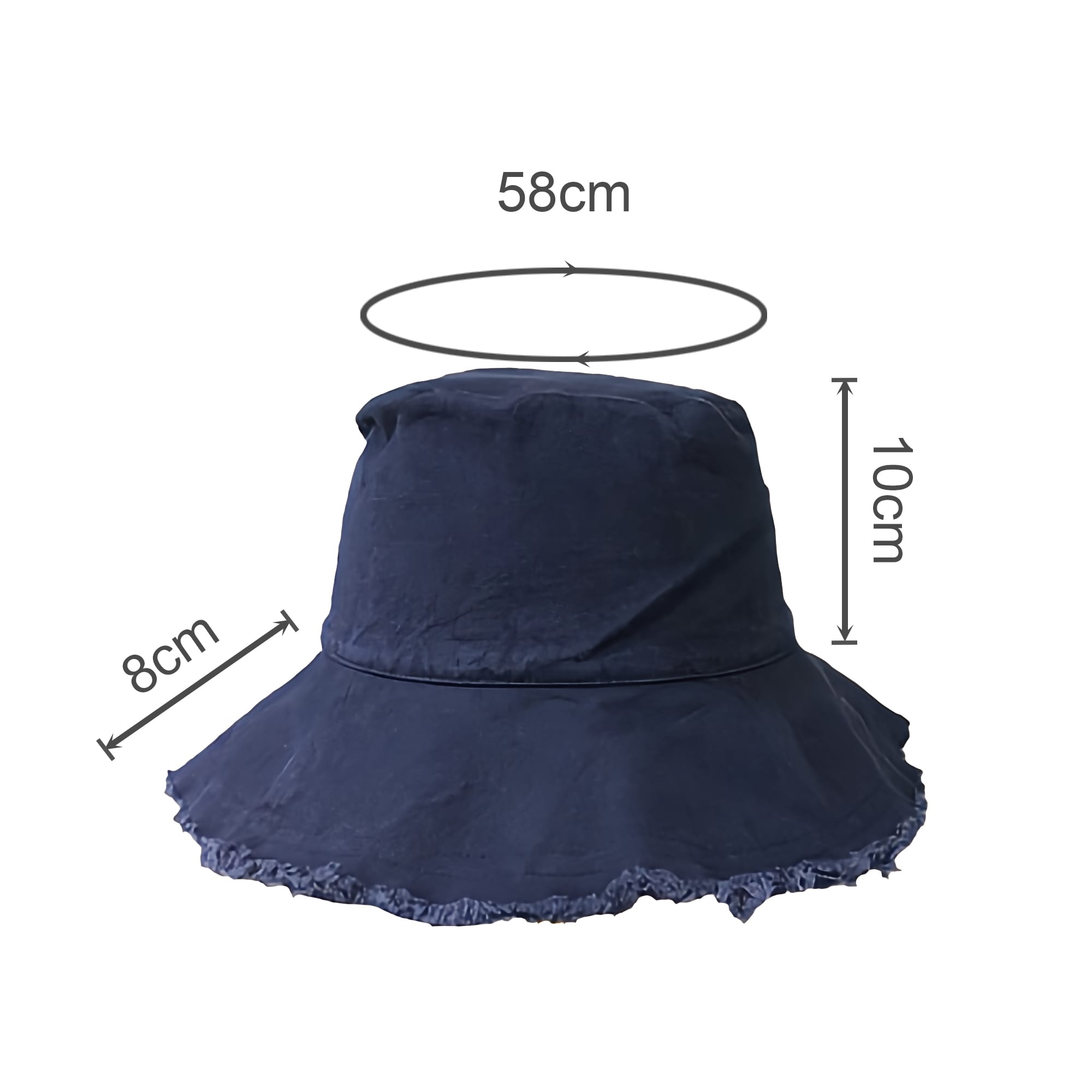 Raw Edge Bucket Hat