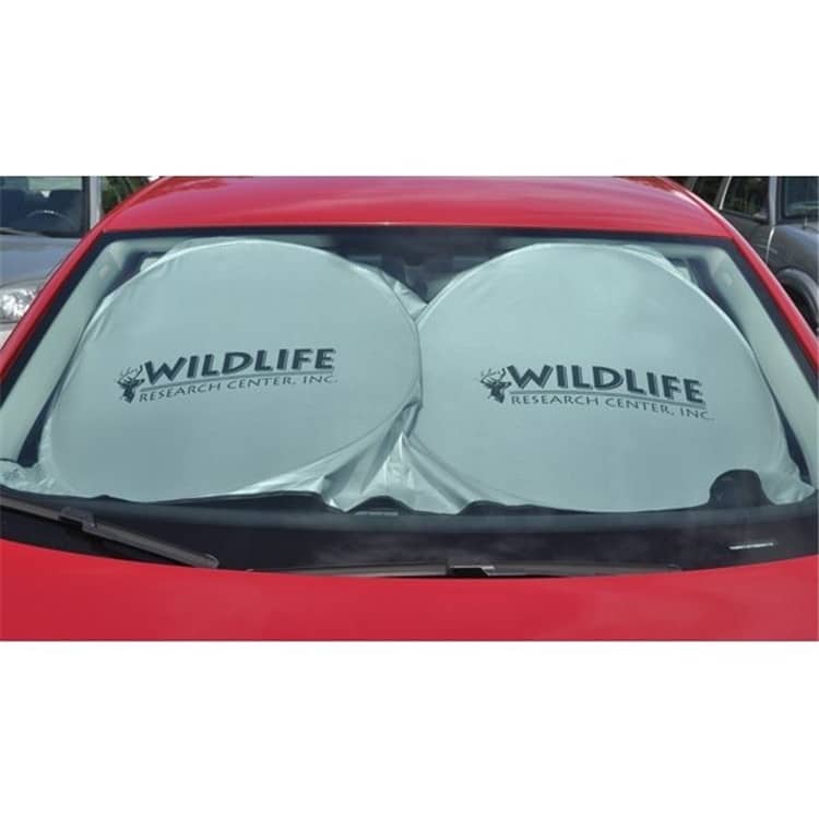 Twin Circular Reflective Car Sunshade