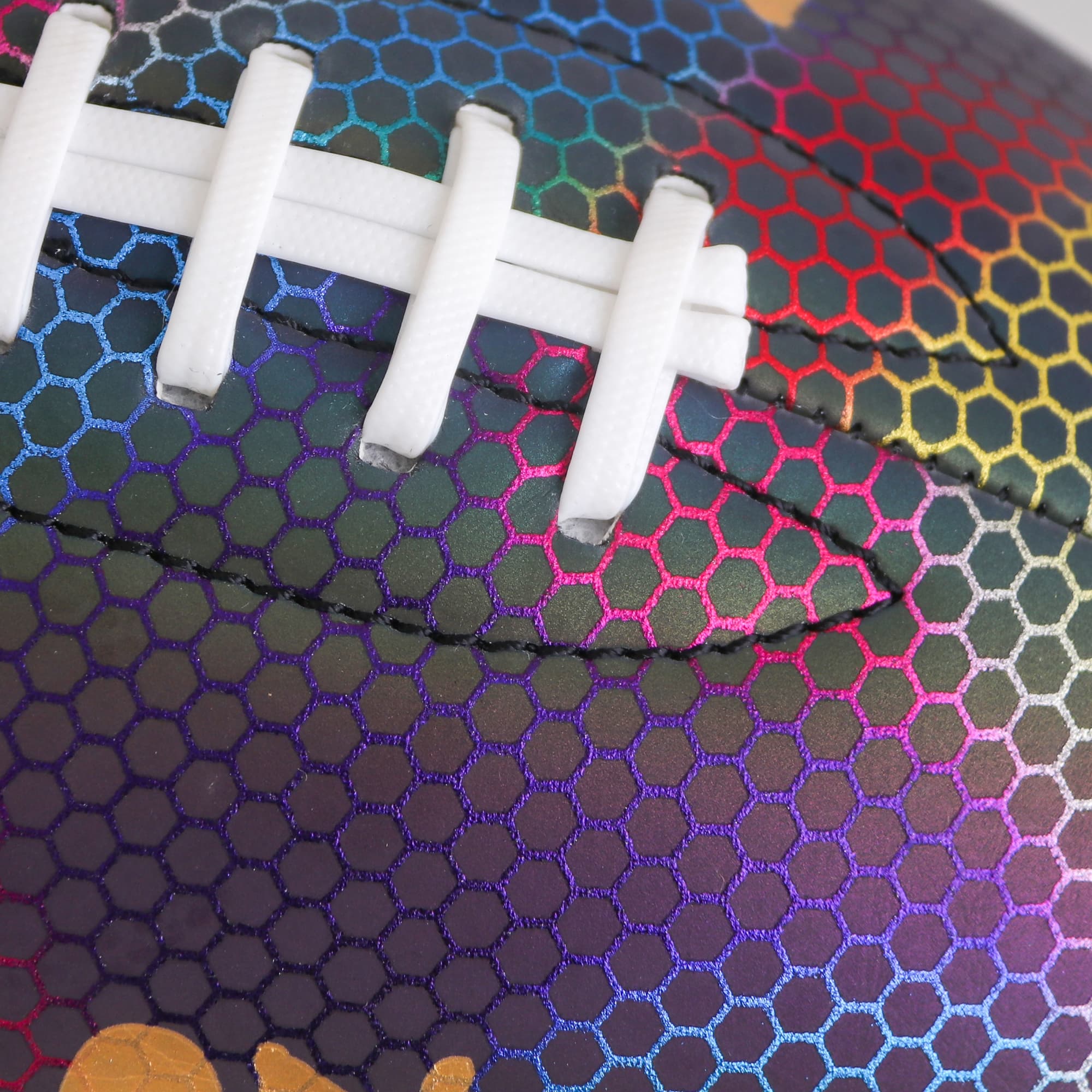 Holographic Glowing American Football